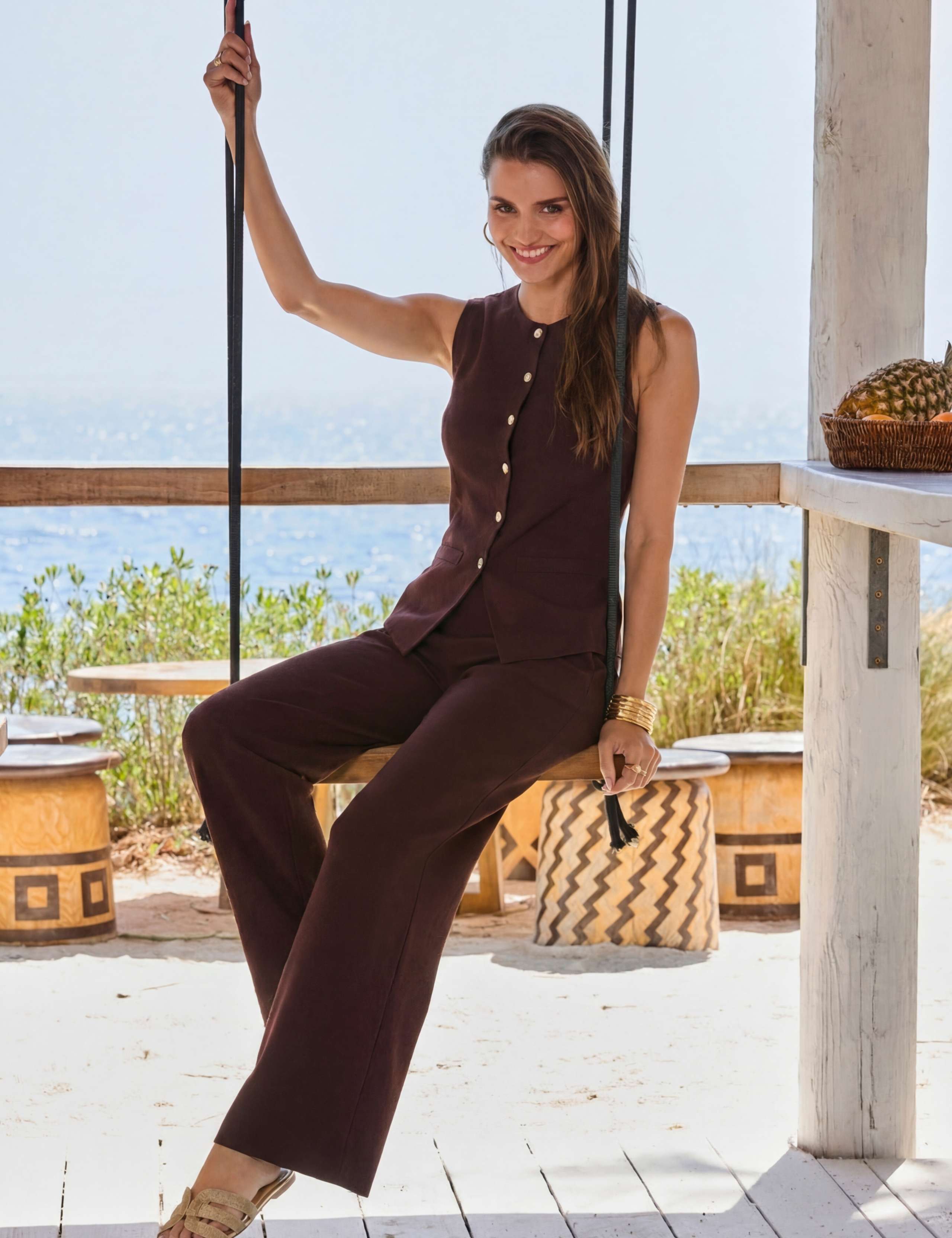 Flared Knitted Trousers 1 of 5