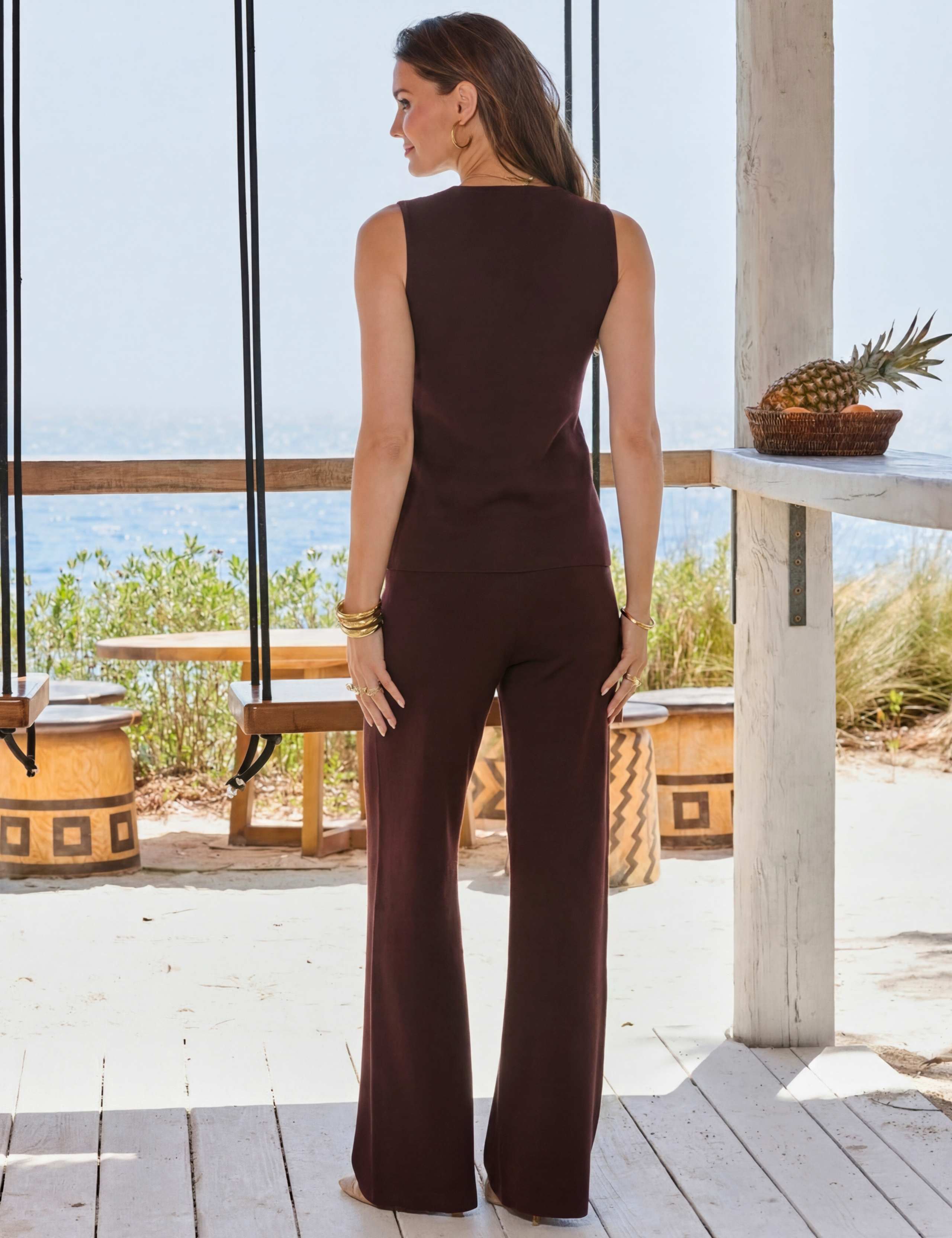 Flared Knitted Trousers 2 of 5