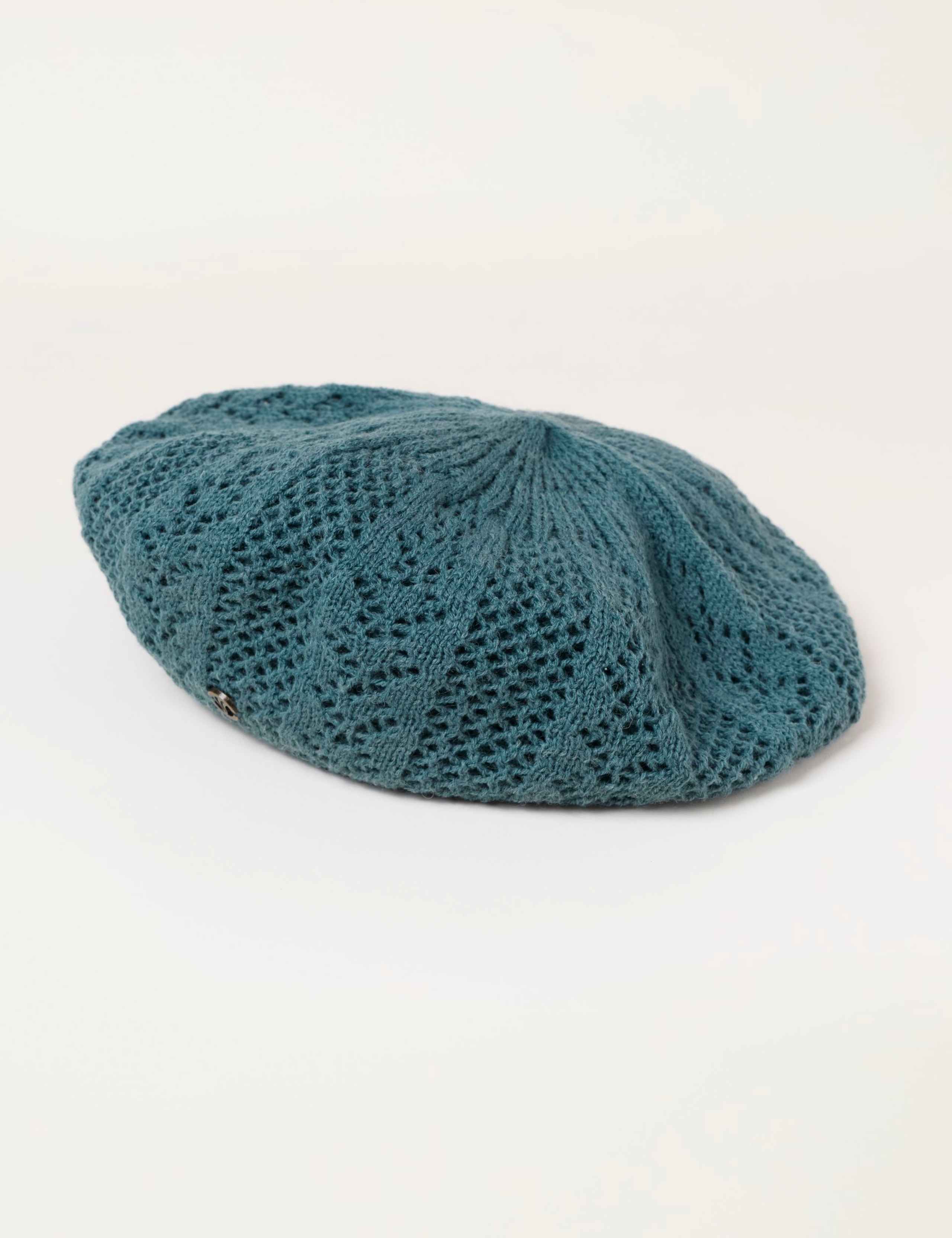 Patterned Knitted Beret with Wool 2 of 3