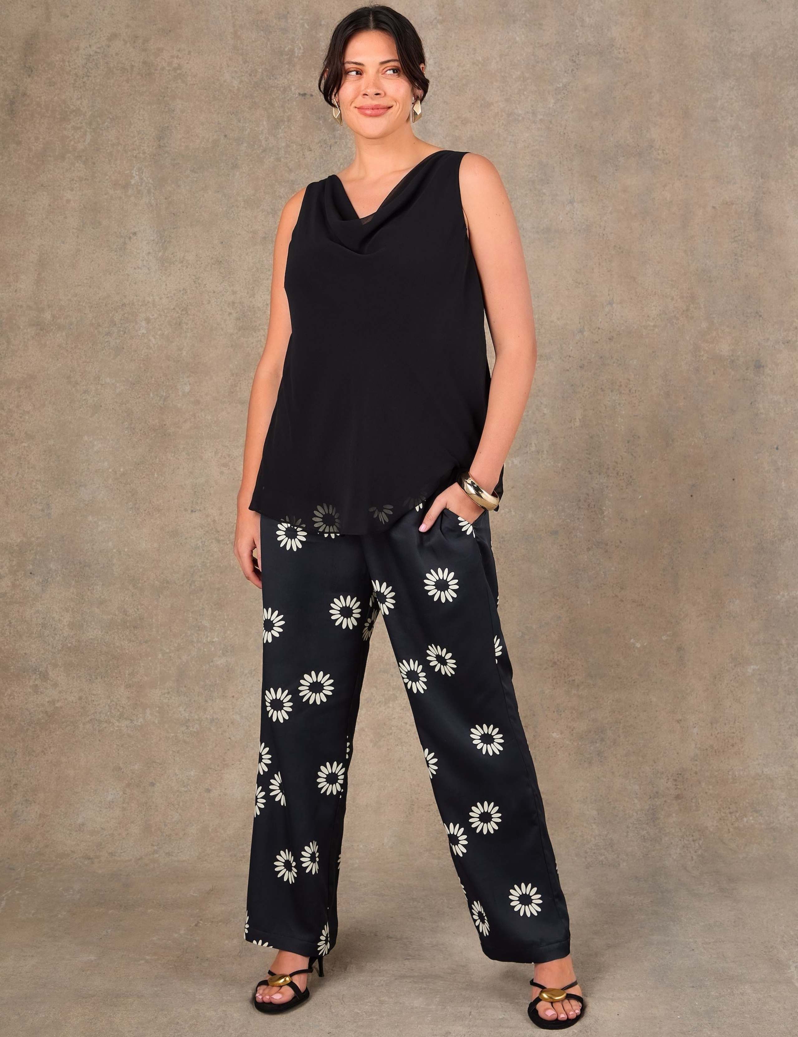 Cowl Neck Relaxed Vest Top 2 of 5