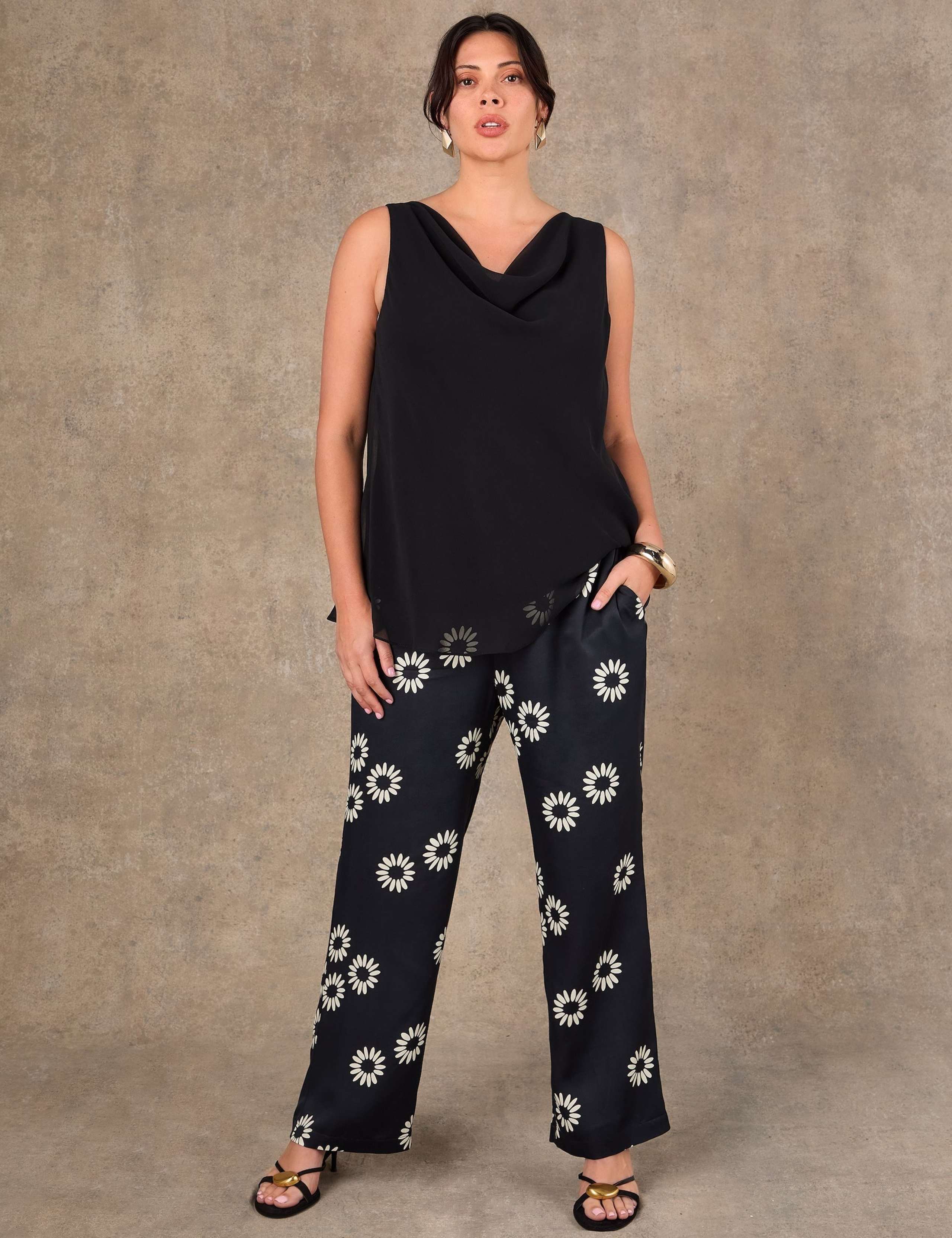 Cowl Neck Relaxed Vest Top 3 of 5