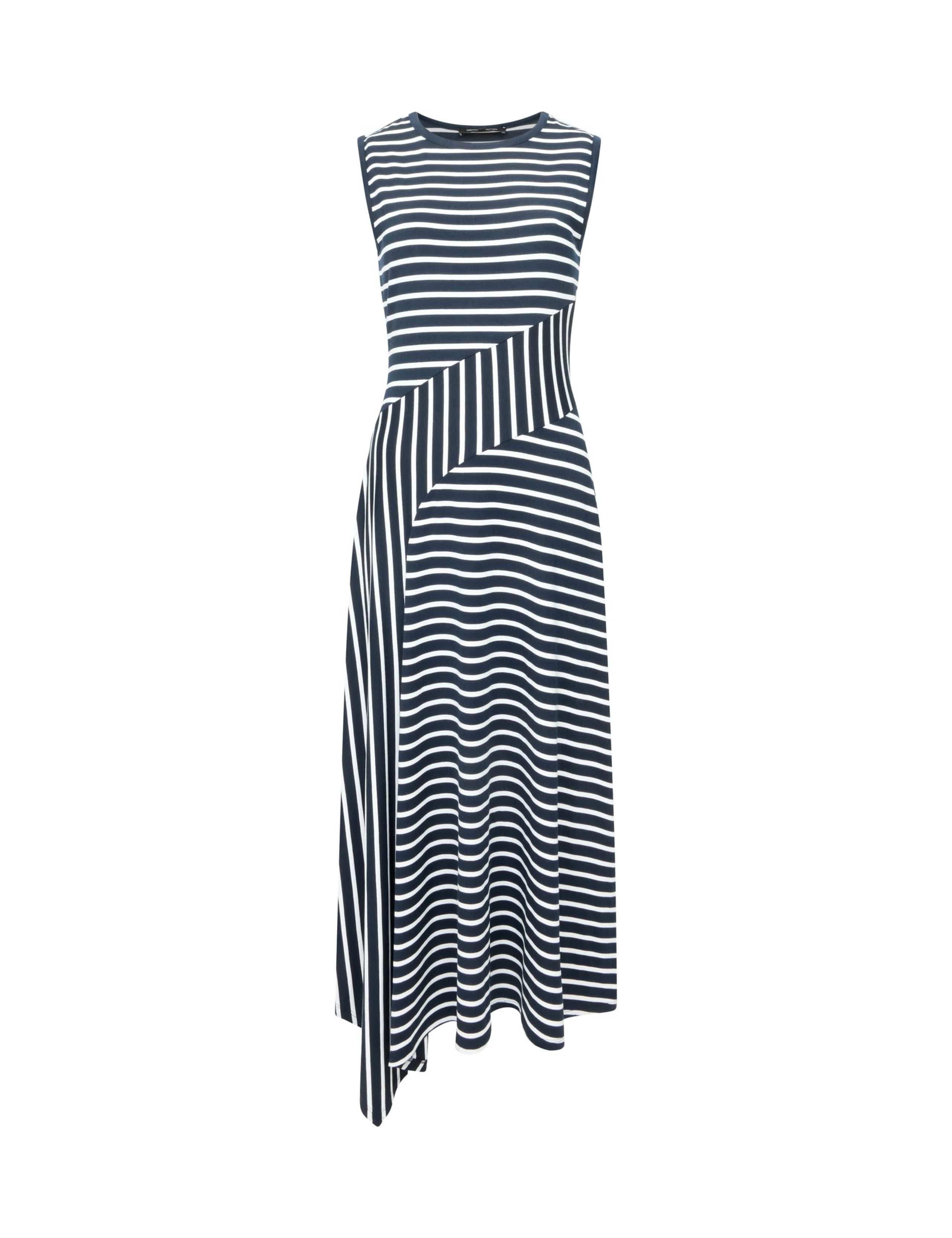 Jersey Striped Midi Skater Dress 1 of 6