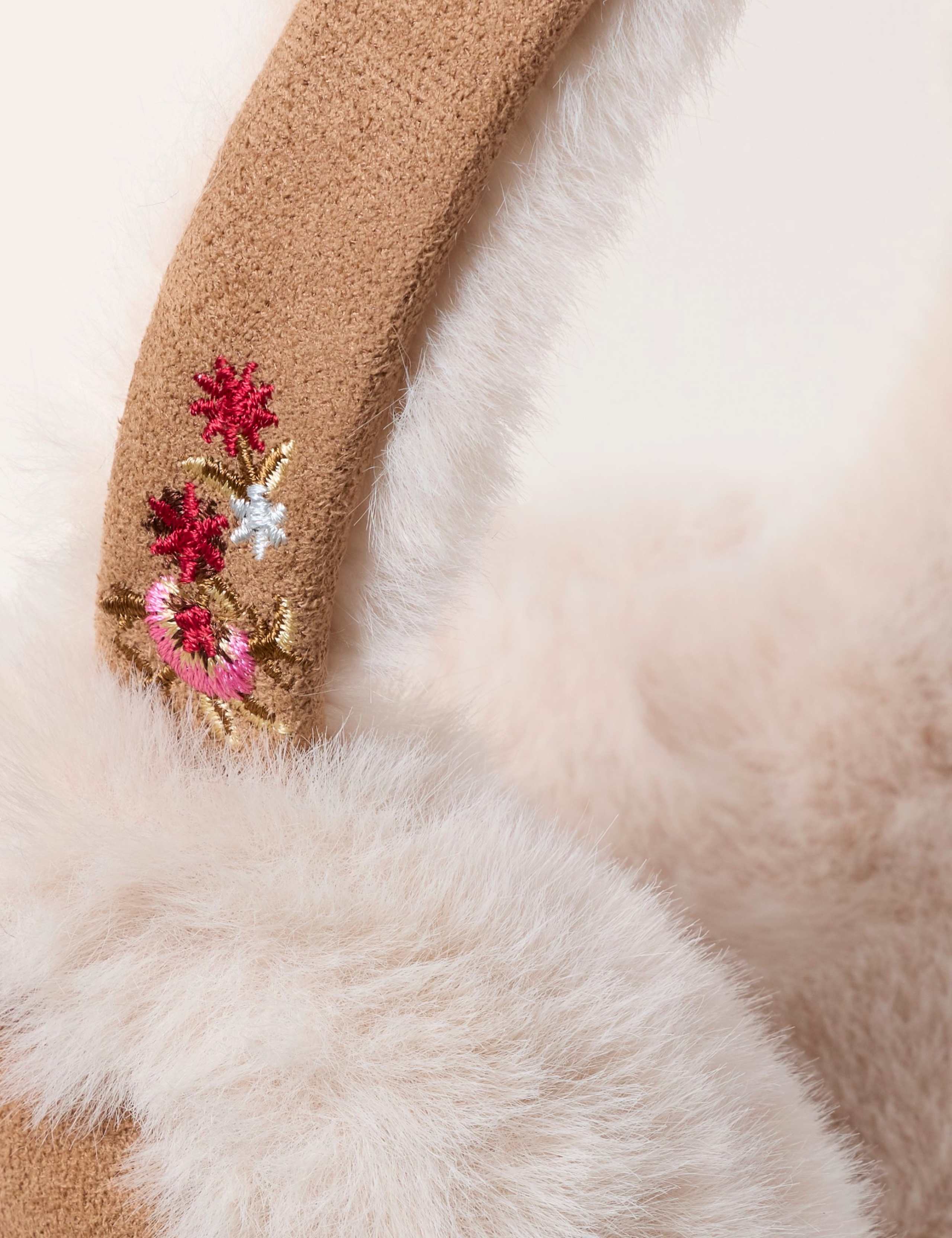 Embroidered Faux Fur Earmuffs 3 of 3