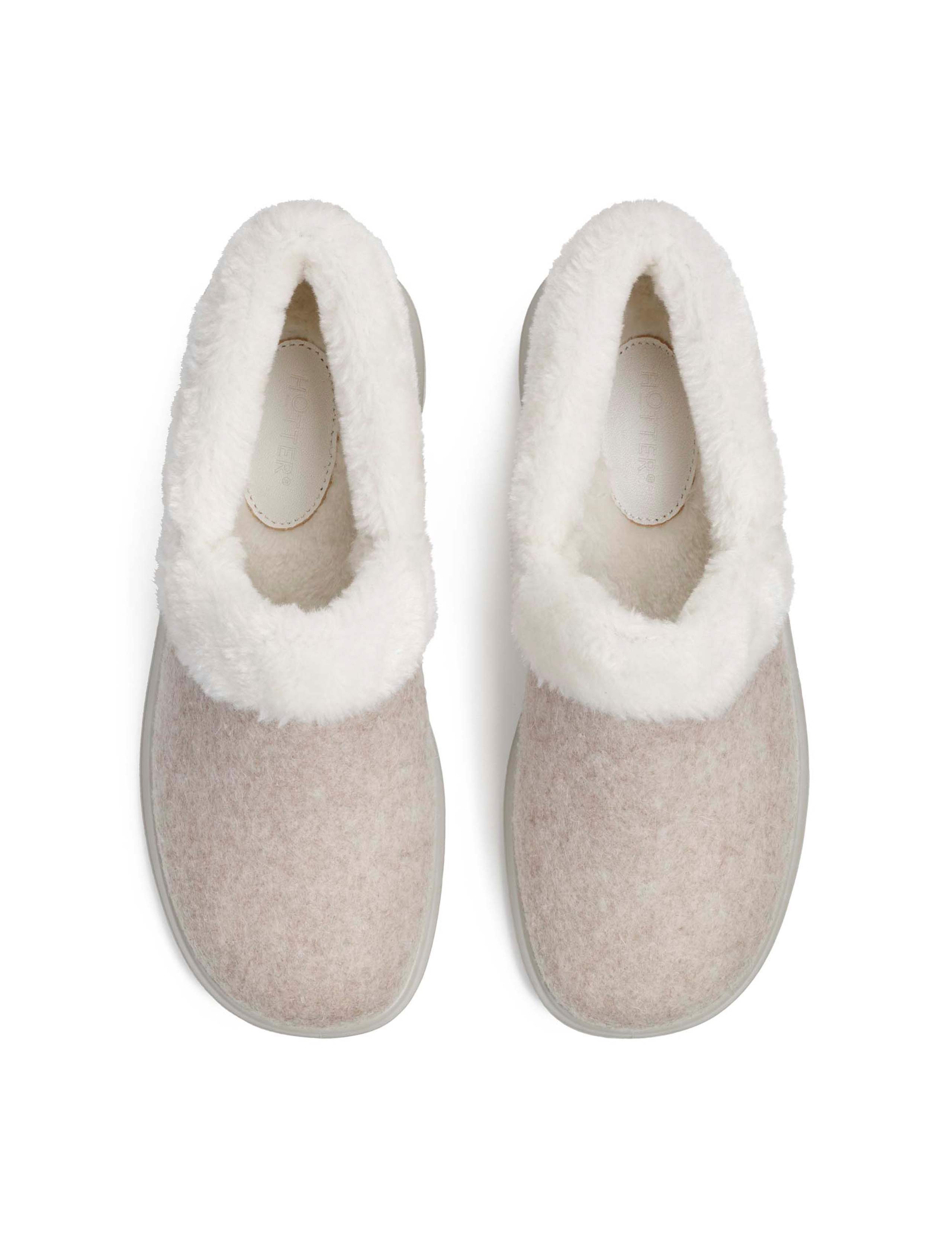 Snug Felt Faux Fur Lined Slippers 3 of 4