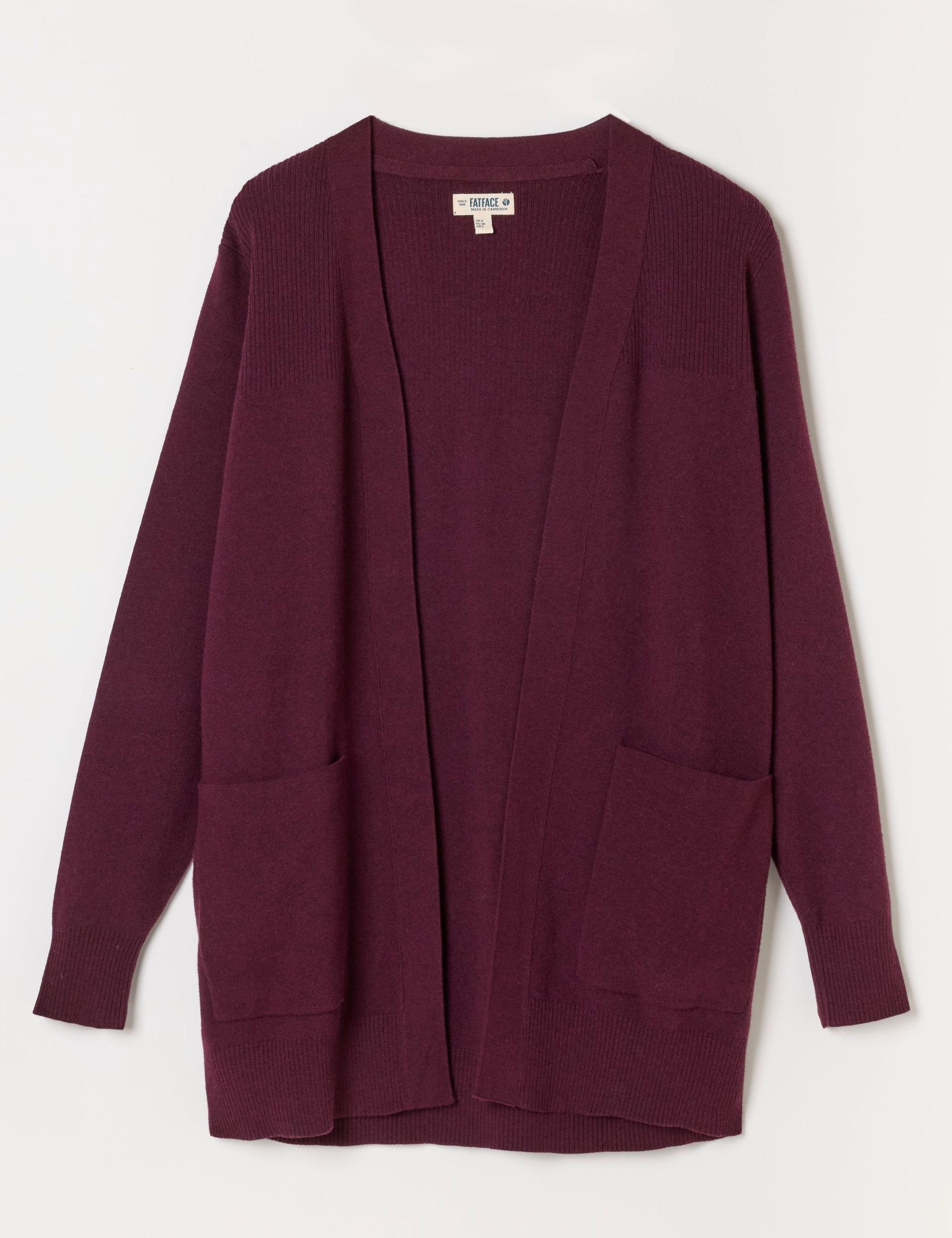Cotton Blend Edge to Edge Longline Cardigan 2 of 5