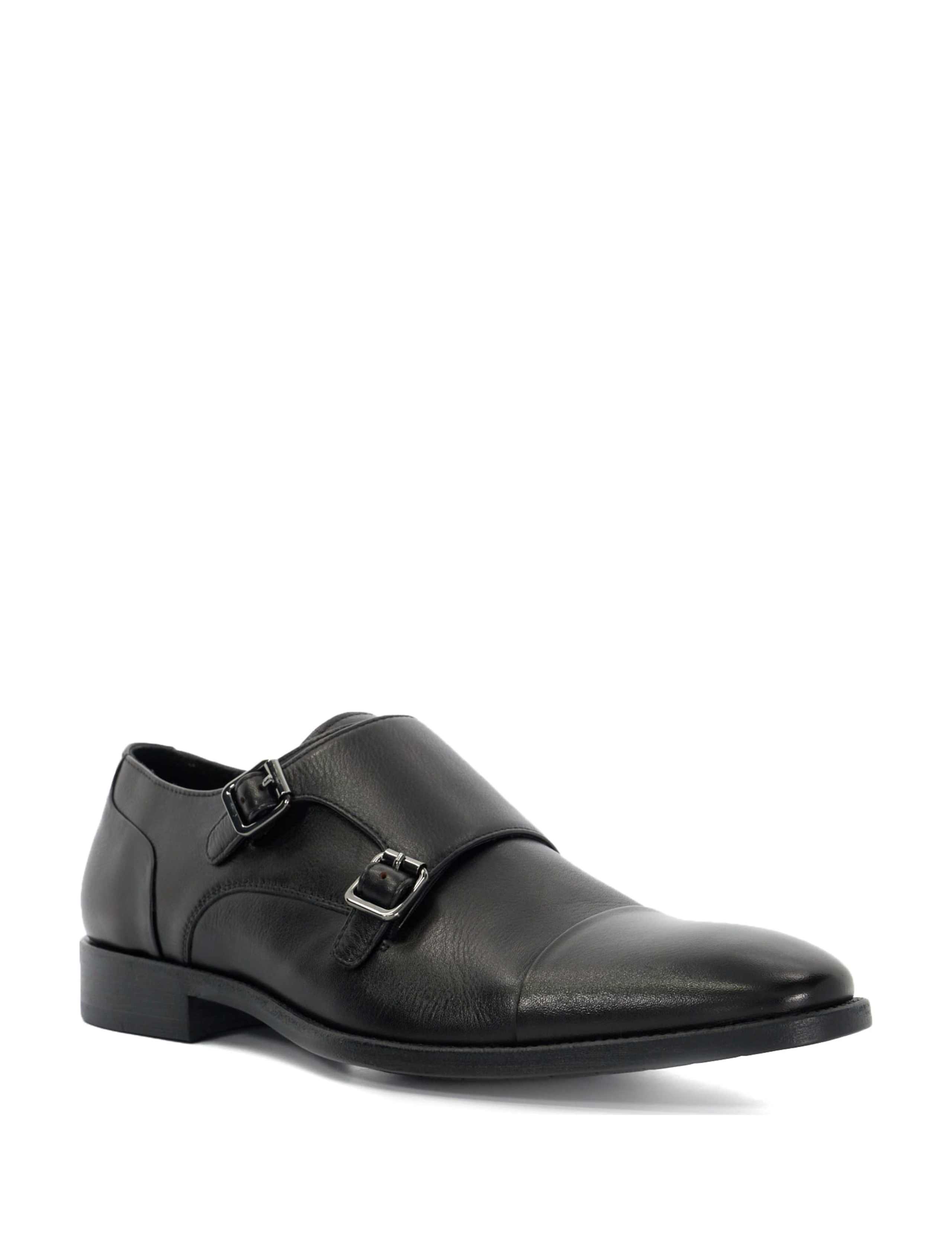 Wide Fit Leather Monk Strap Shoes 3 of 6