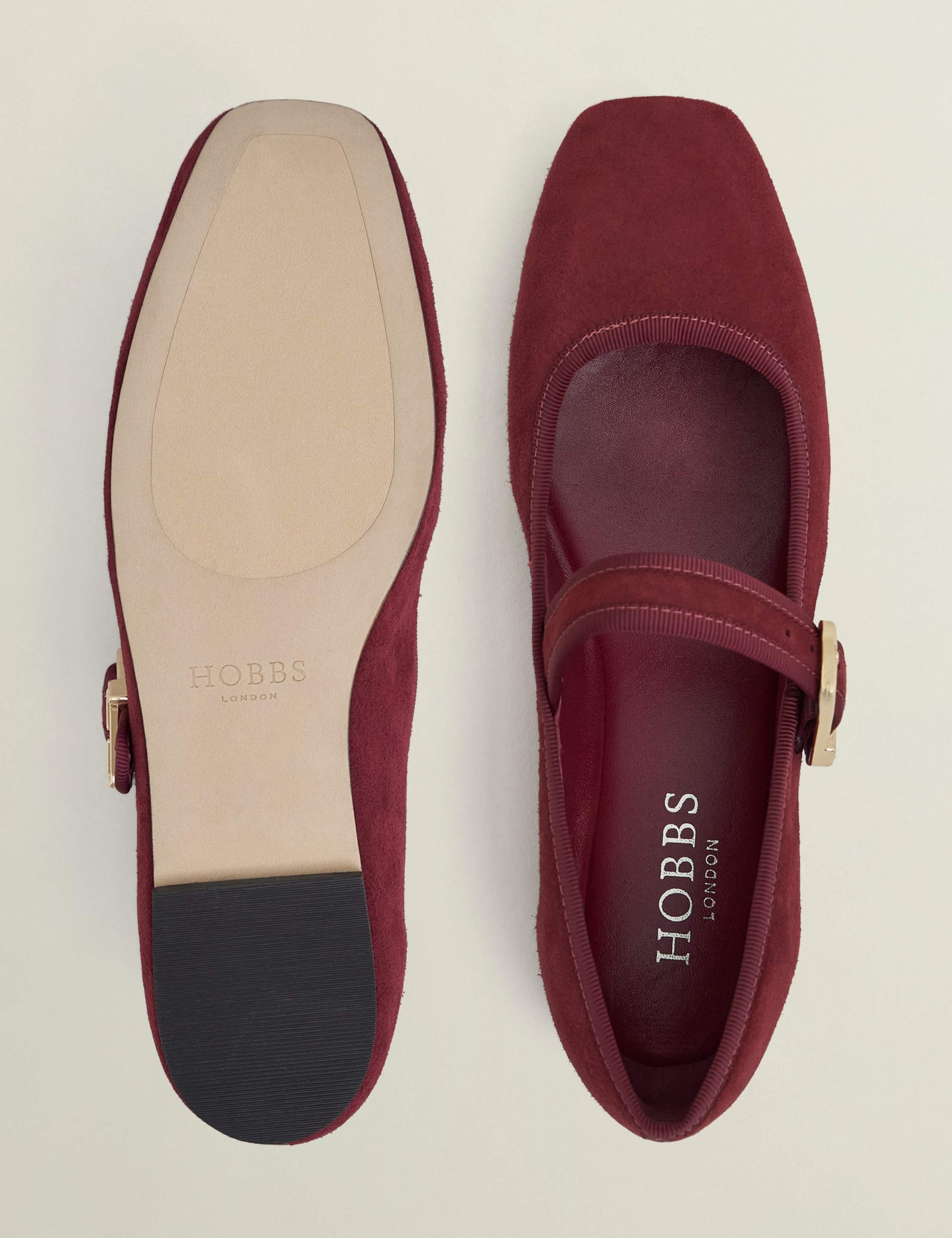 Suede Flat Mary Jane Ballet Pumps 2 of 5