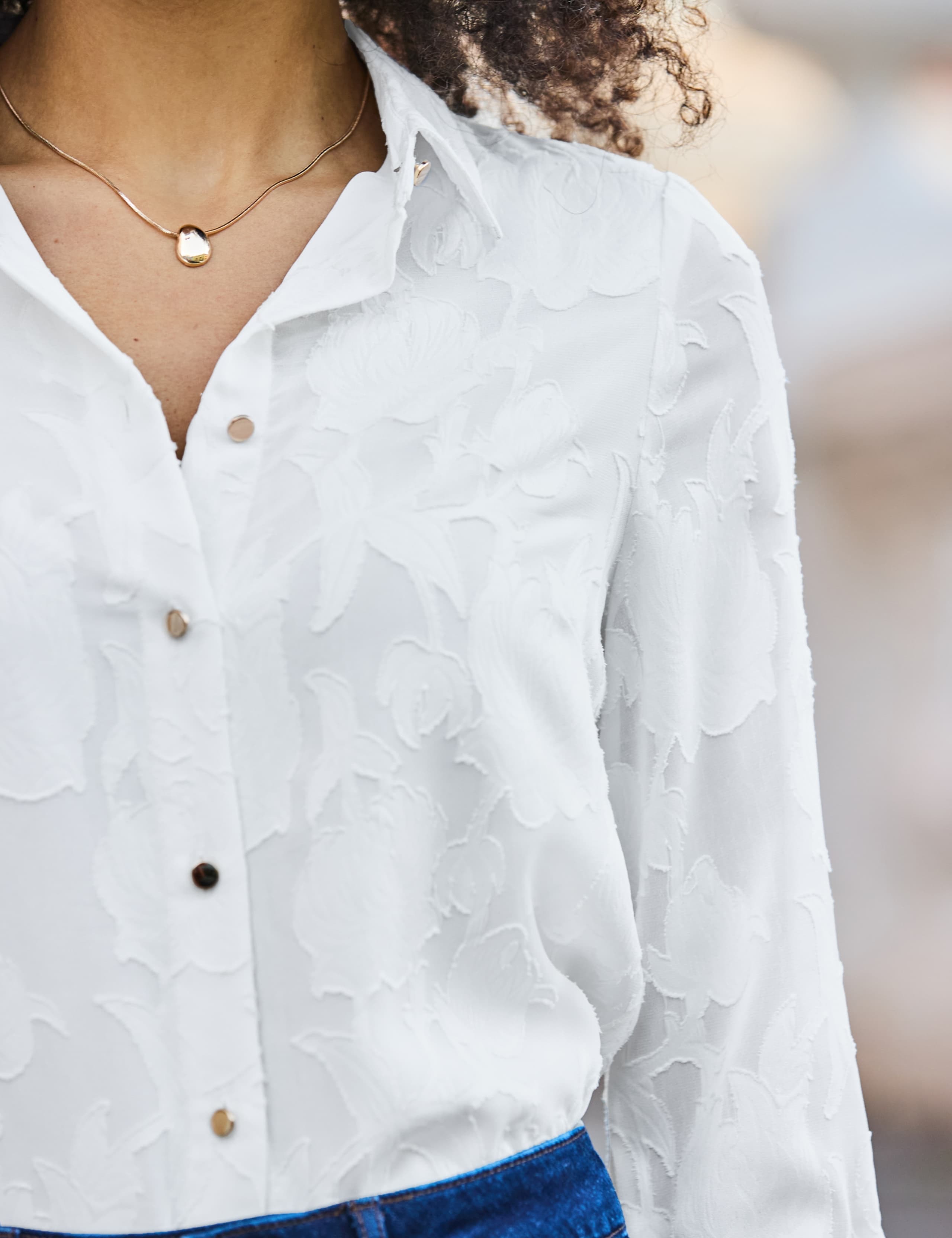 Sheer Floral Shirt 5 of 5