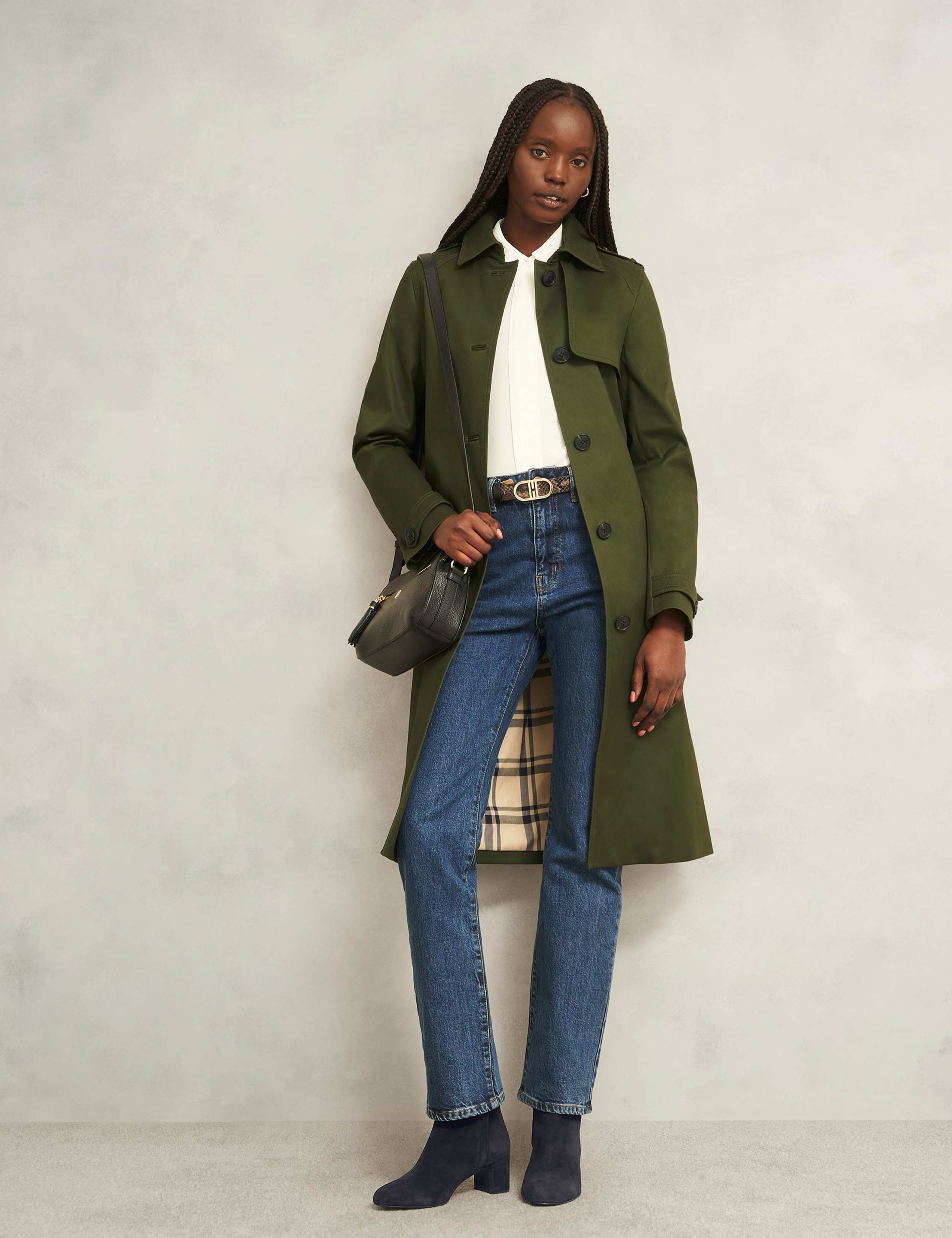 Suede Block Heel Ankle Boots 3 of 6