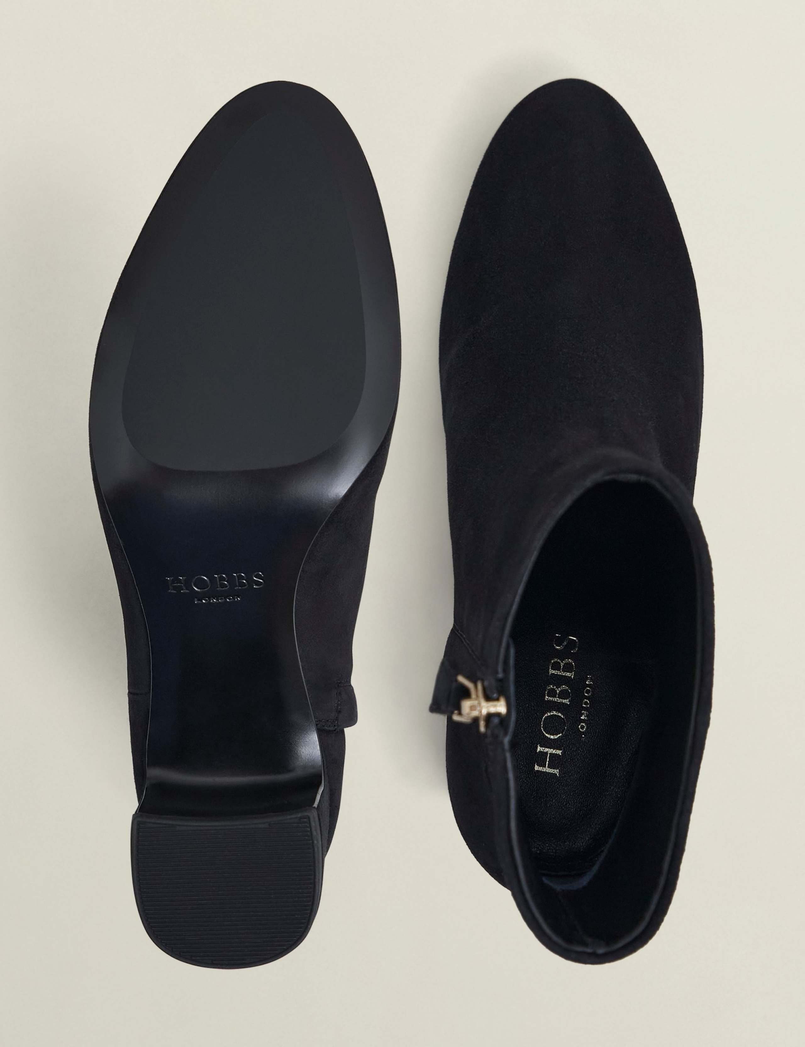 Suede Block Heel Ankle Boots 4 of 6