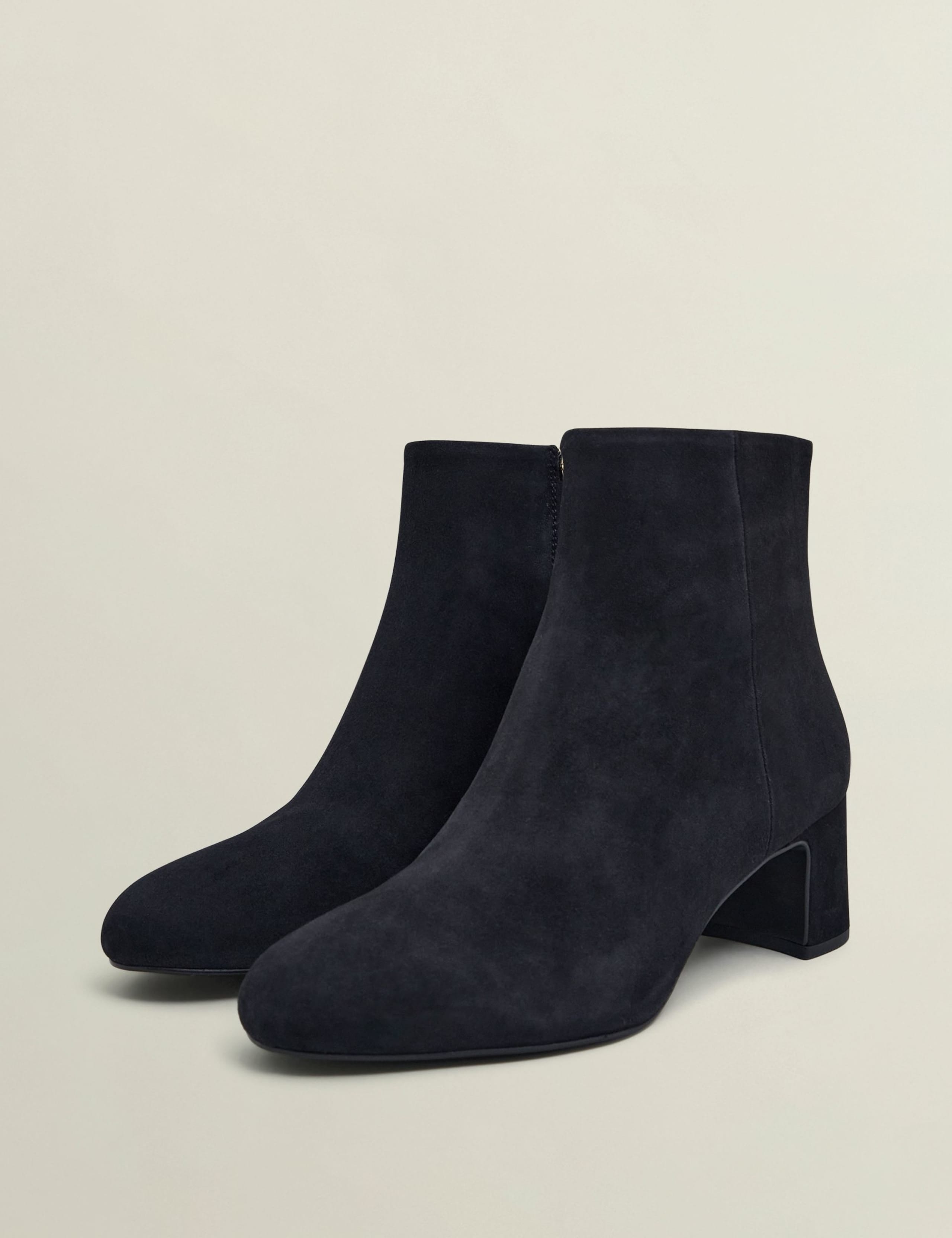 Suede Block Heel Ankle Boots 5 of 6