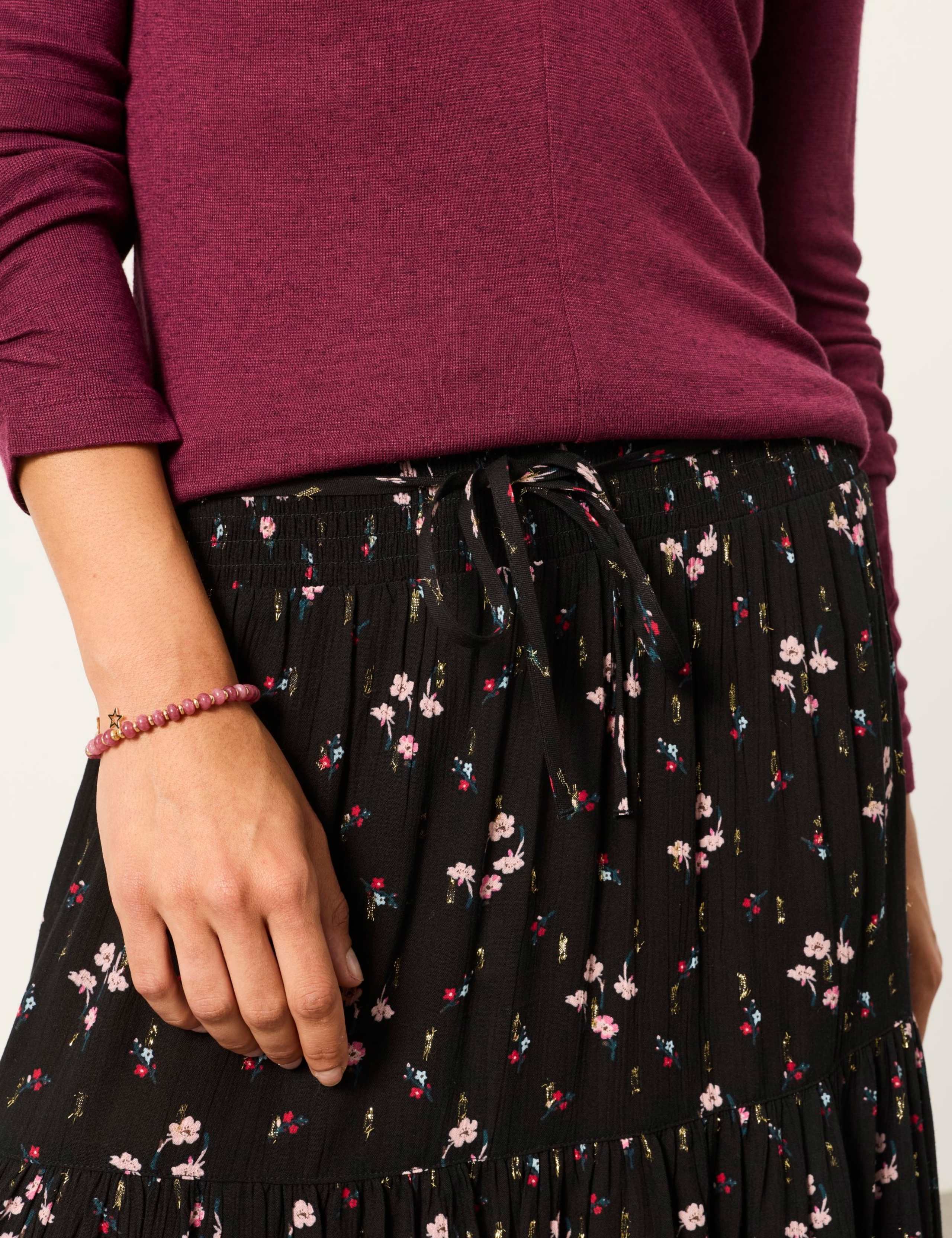 Pleated Maxi Tiered Skirt 5 of 5
