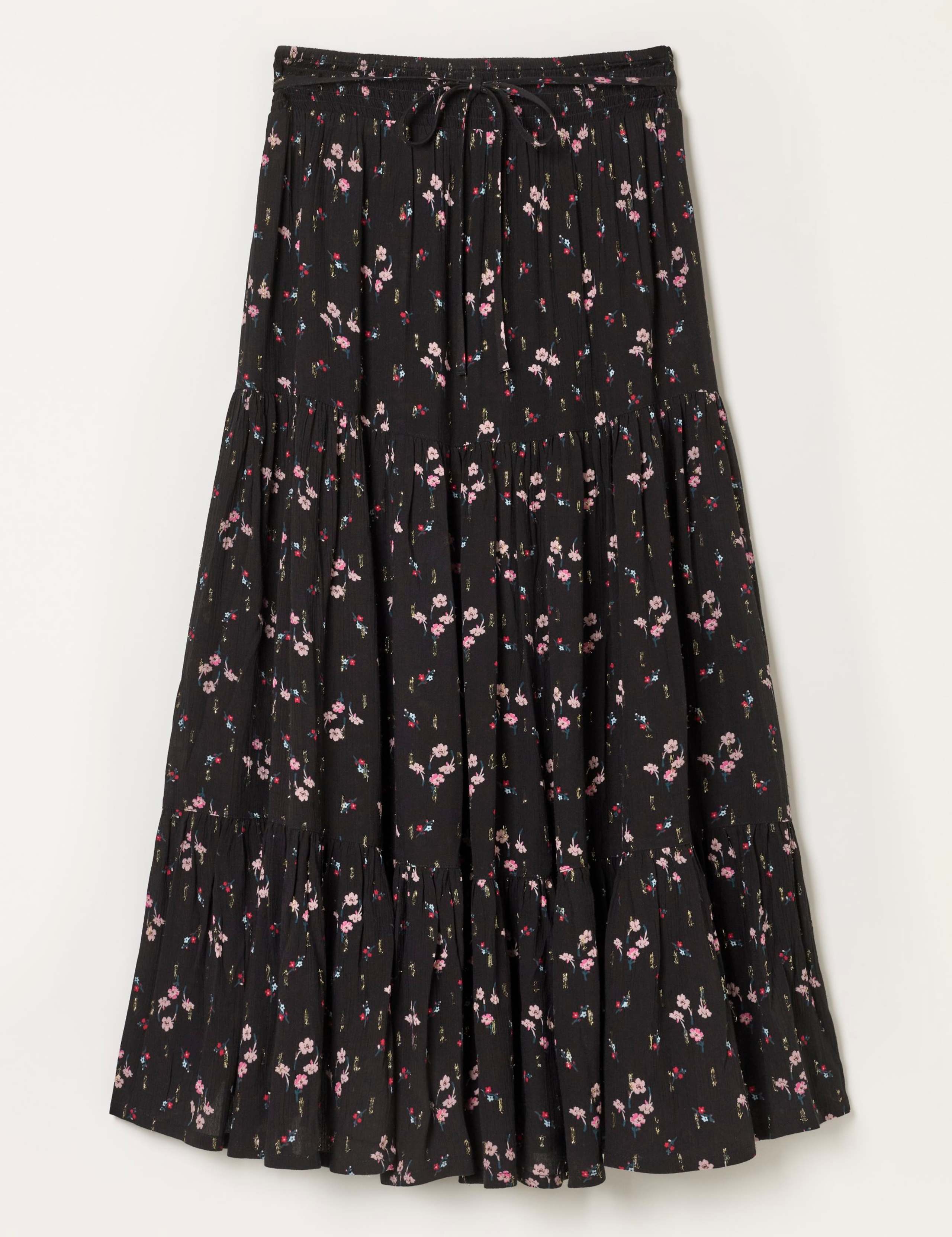 Pleated Maxi Tiered Skirt 2 of 5