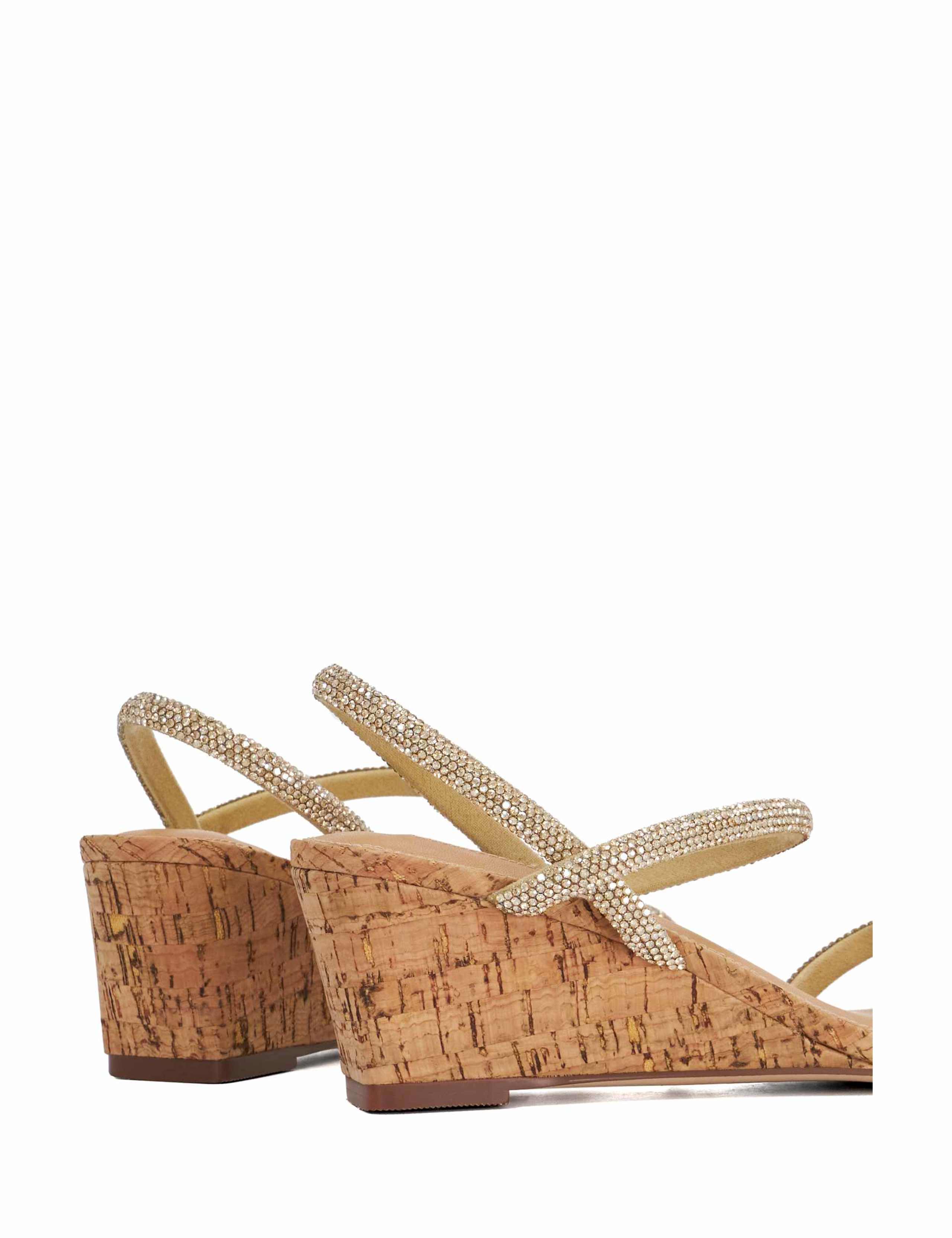 Sparkle Strappy Wedge Sandals 6 of 6