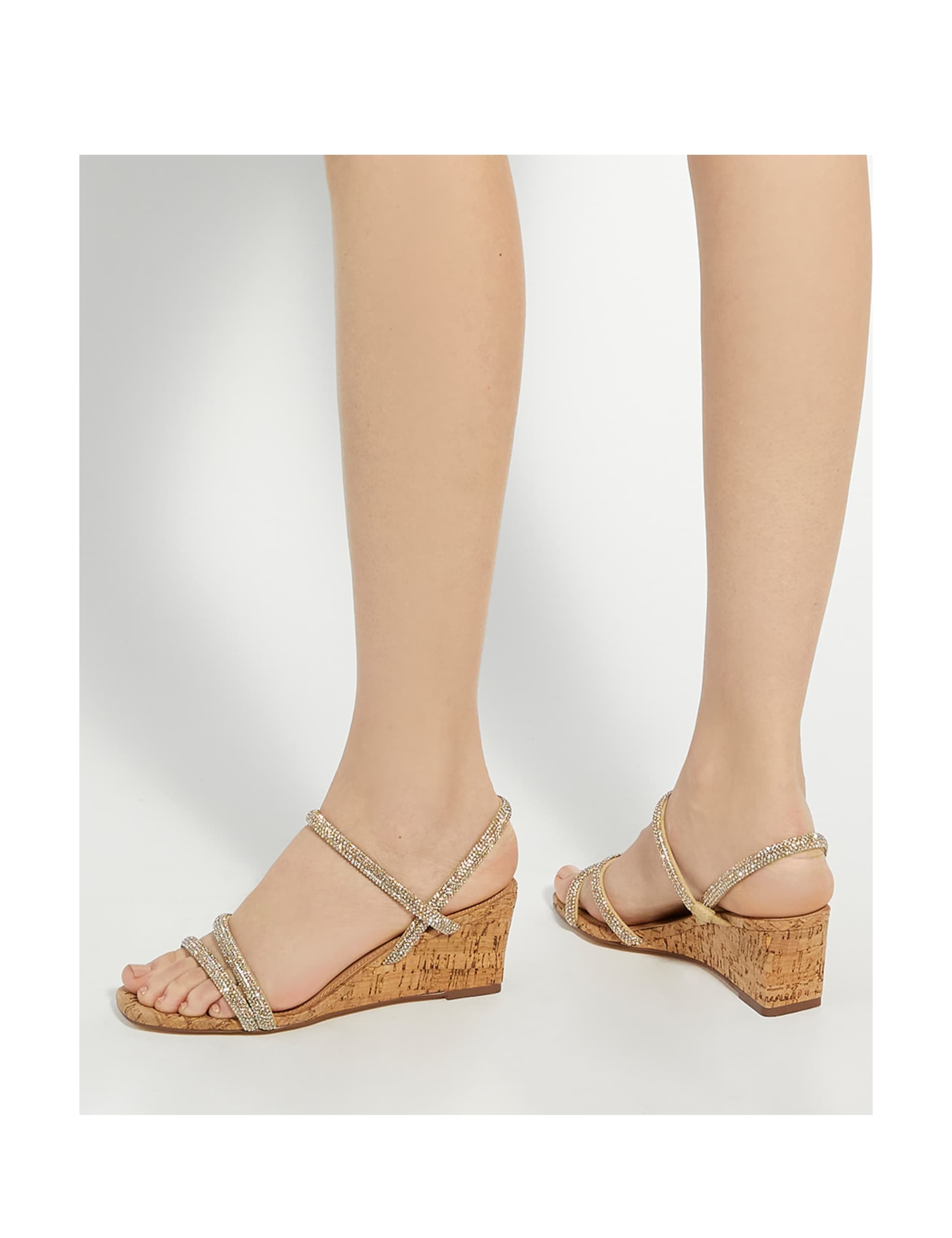 Sparkle Strappy Wedge Sandals 2 of 6
