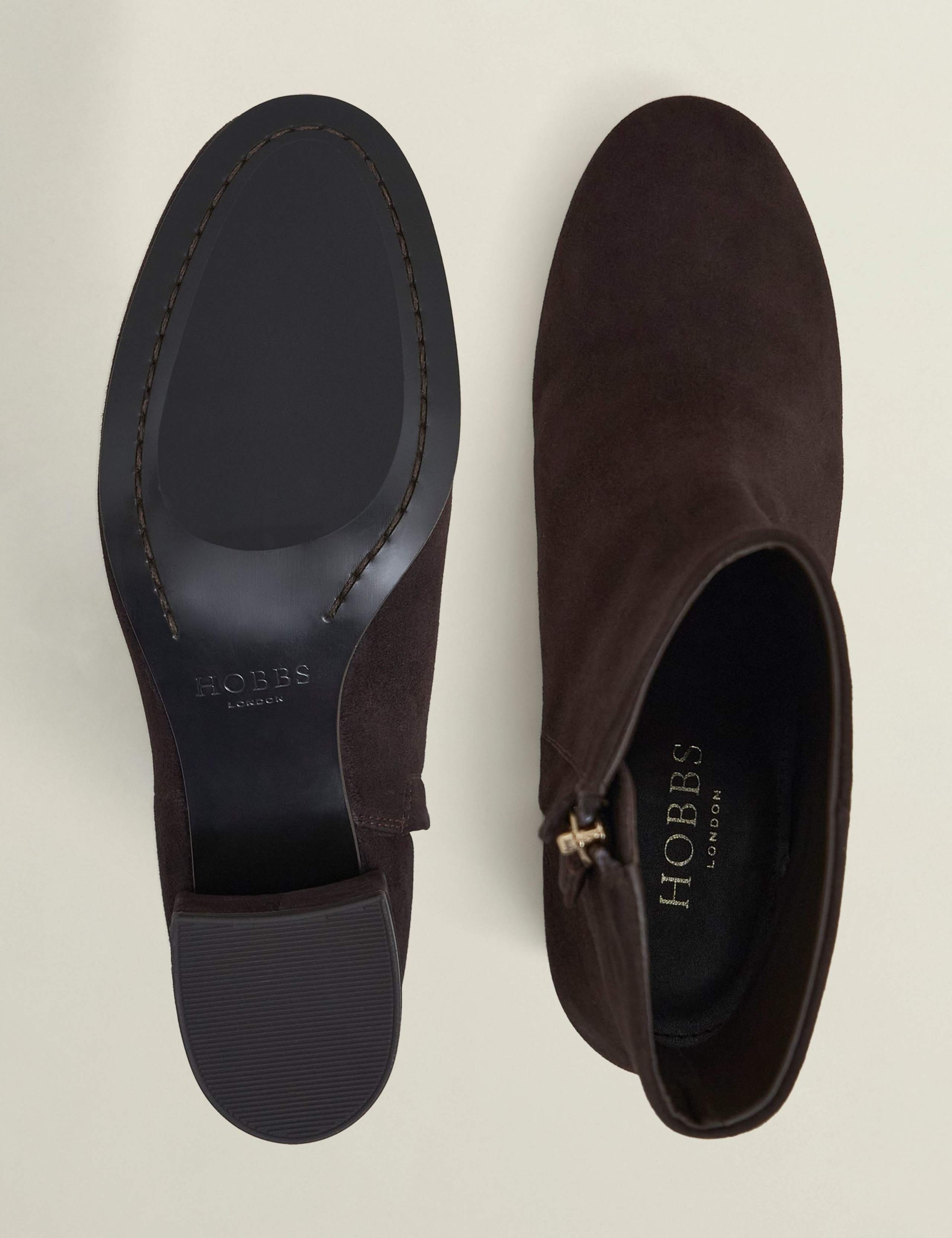 Suede Block Heel Ankle Boots 4 of 6