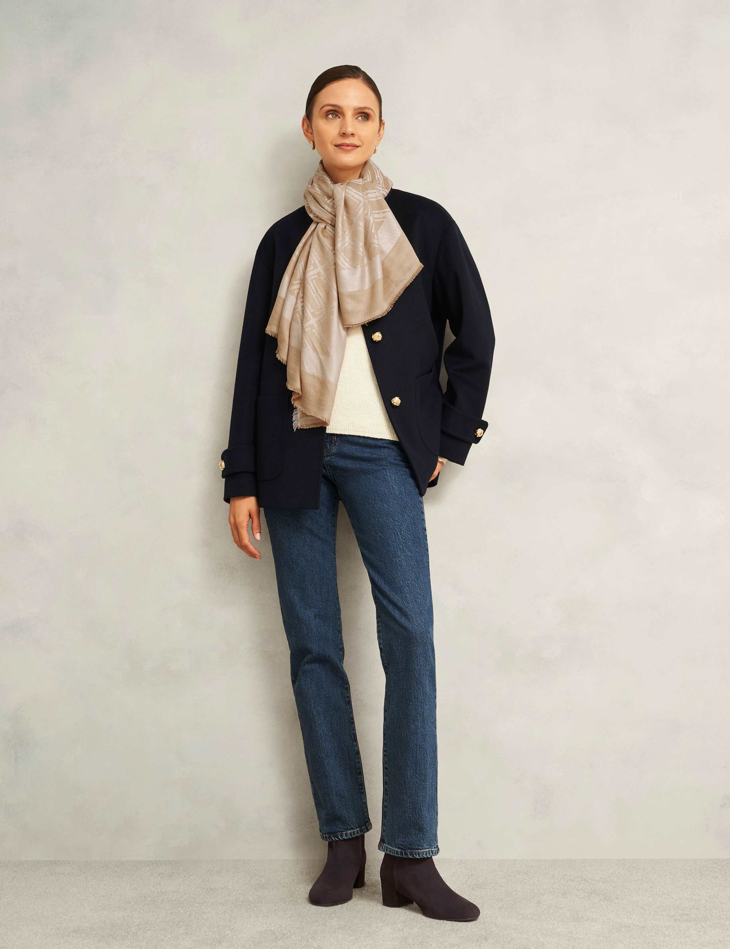 Suede Block Heel Ankle Boots 5 of 6
