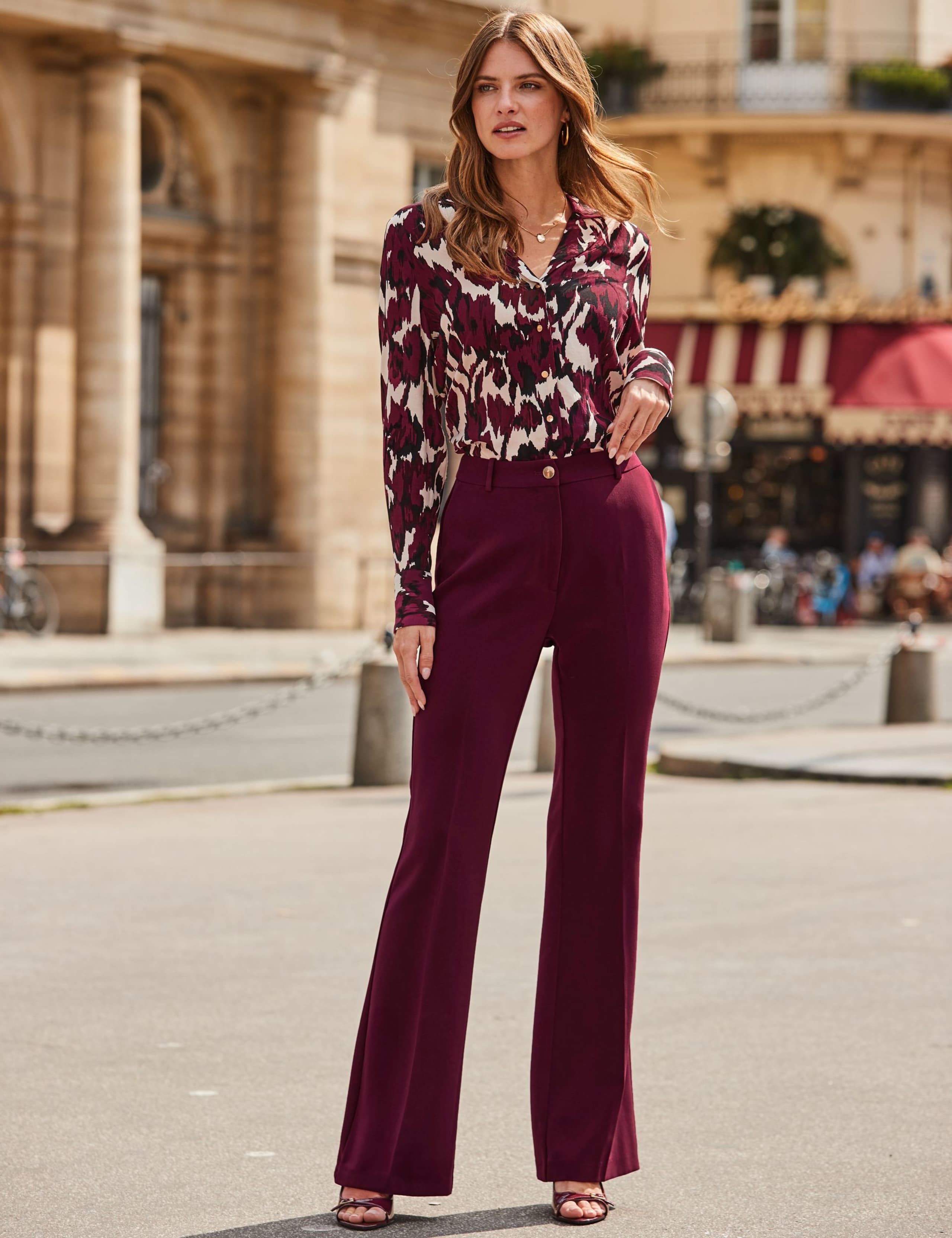 Abstract Print Collared Shirt 1 of 6