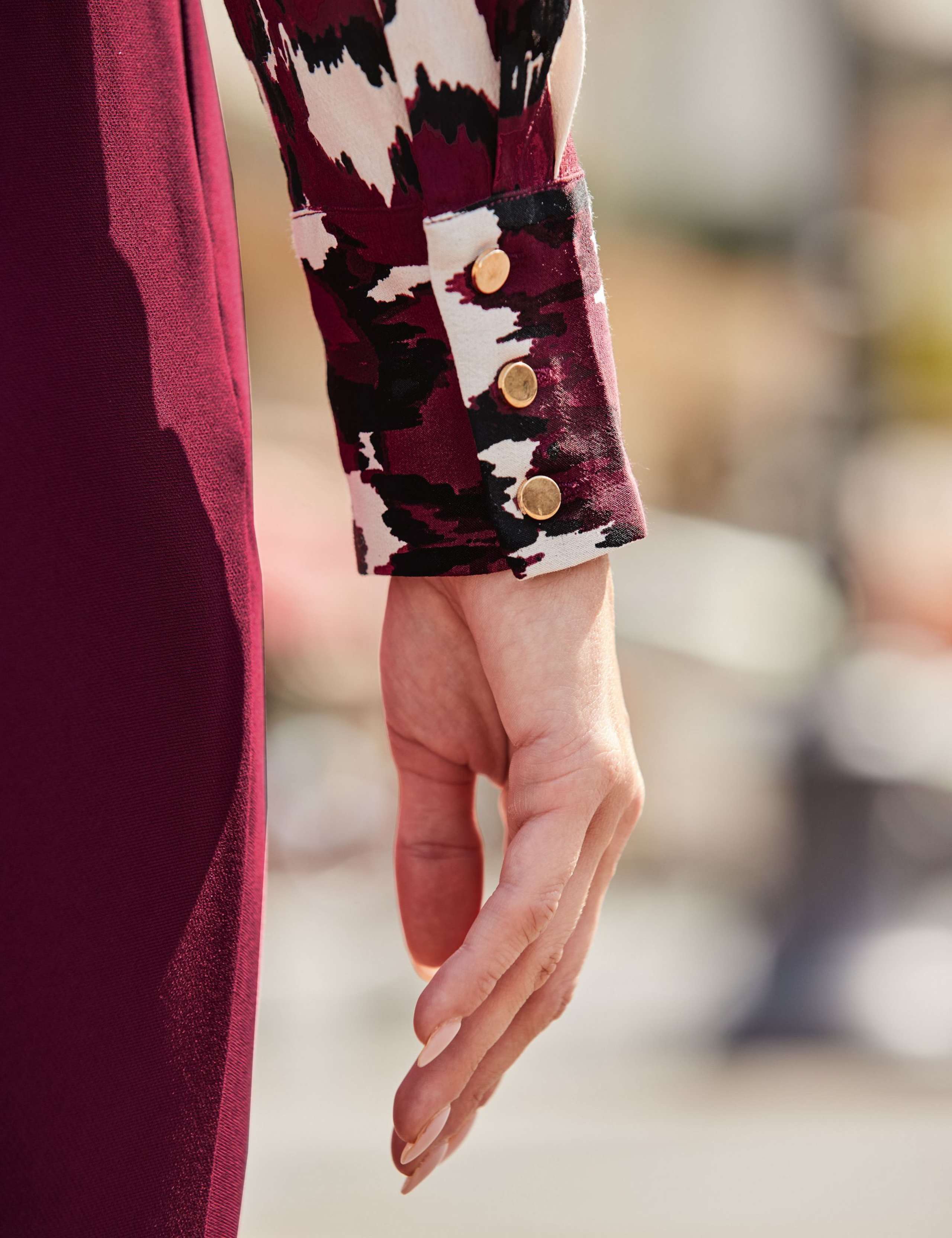 Abstract Print Collared Shirt 5 of 6