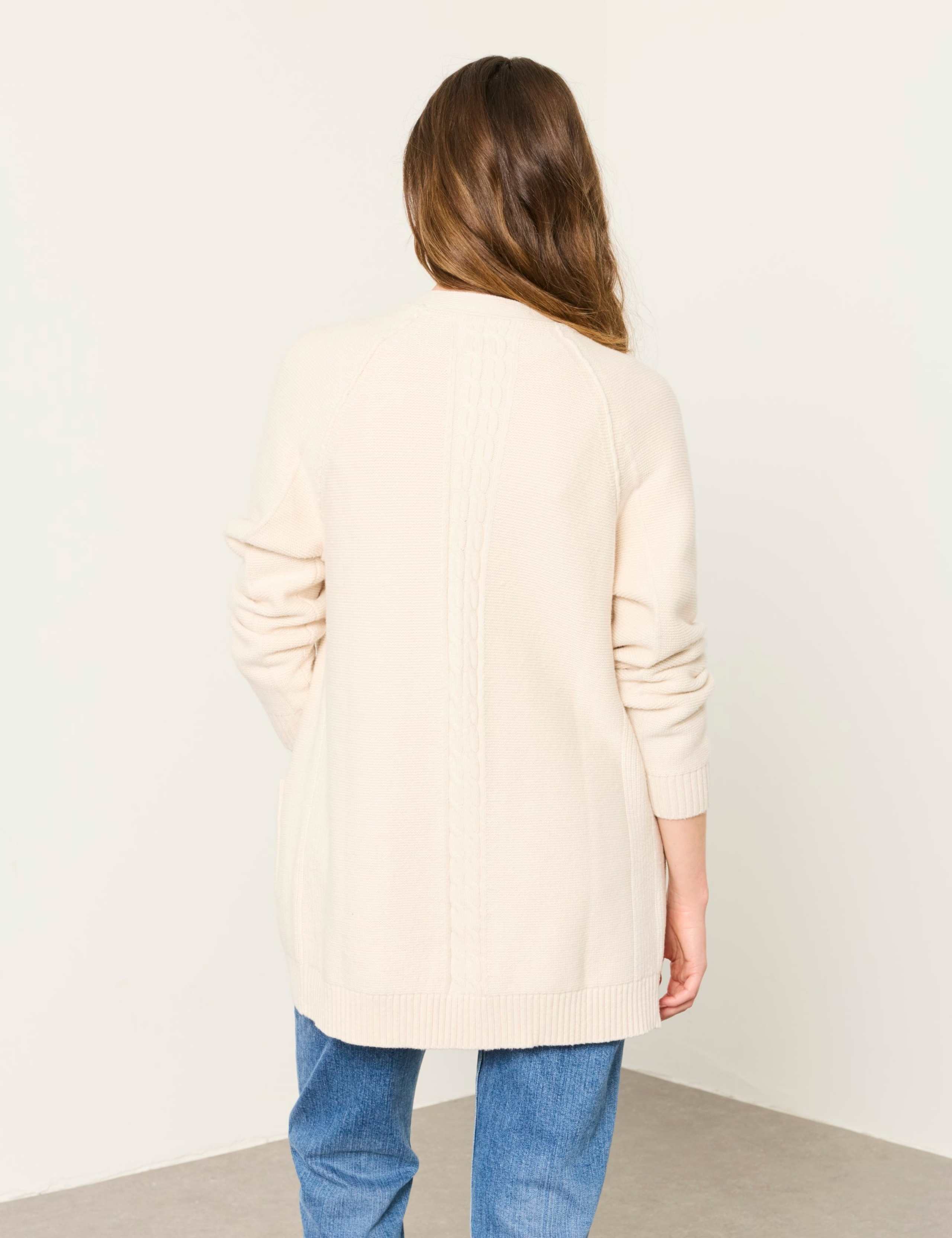 Cotton Rich Edge to Edge Longline Cardigan 3 of 5