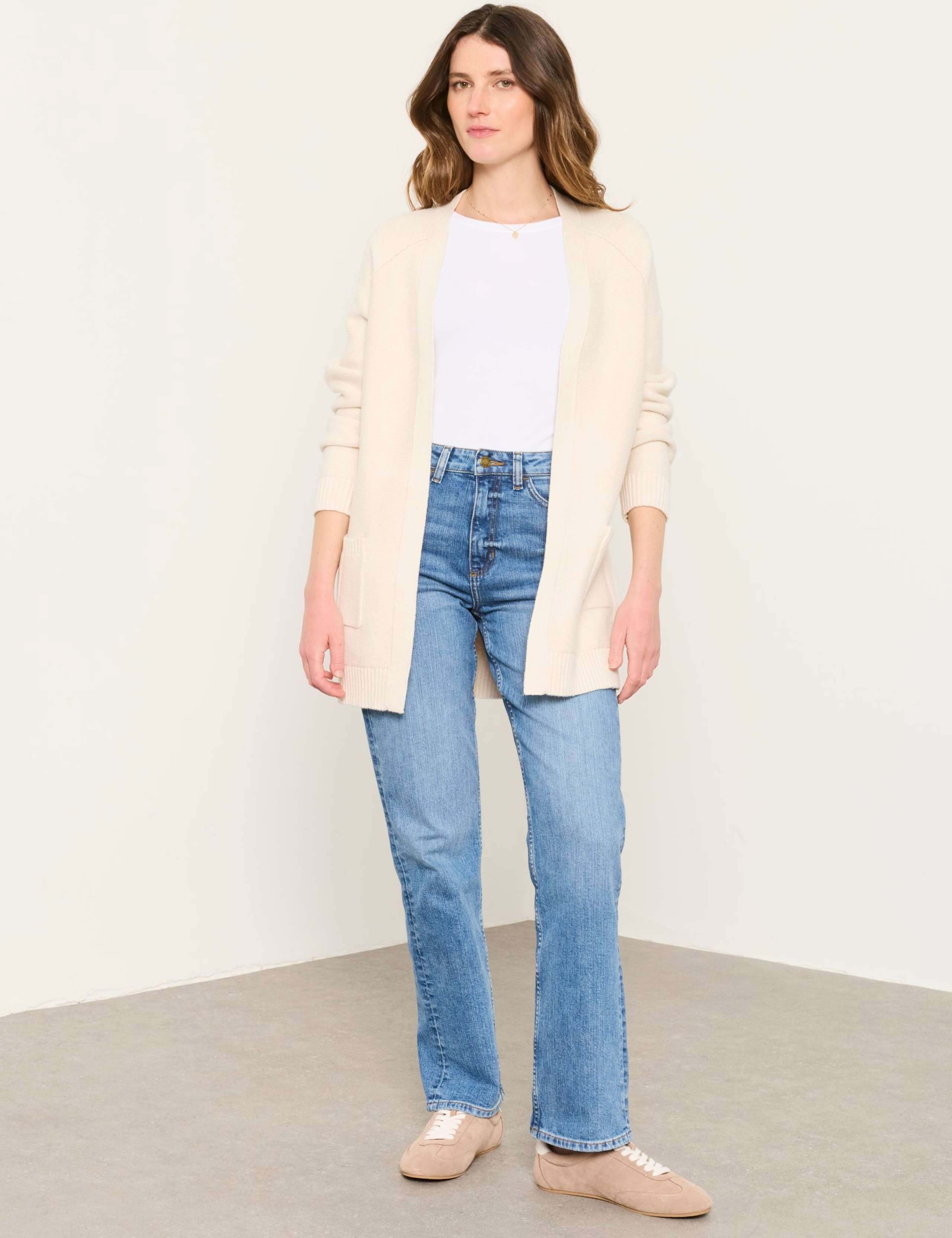 Cotton Rich Edge to Edge Longline Cardigan 4 of 5