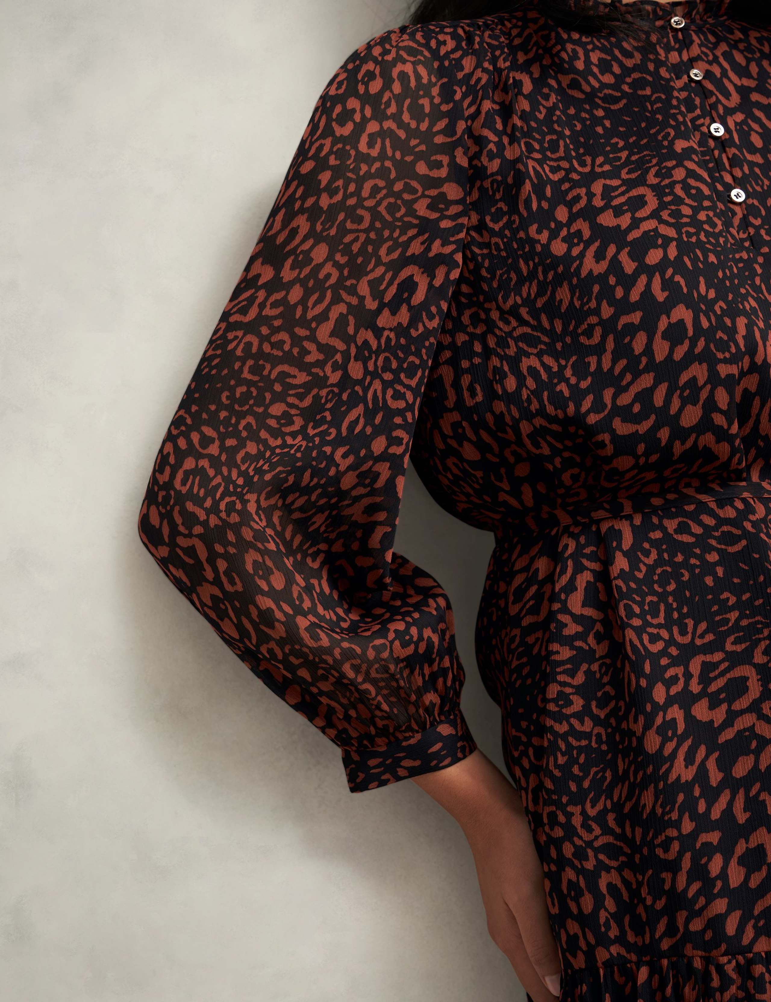 Printed Mini Waisted Dress 6 of 7