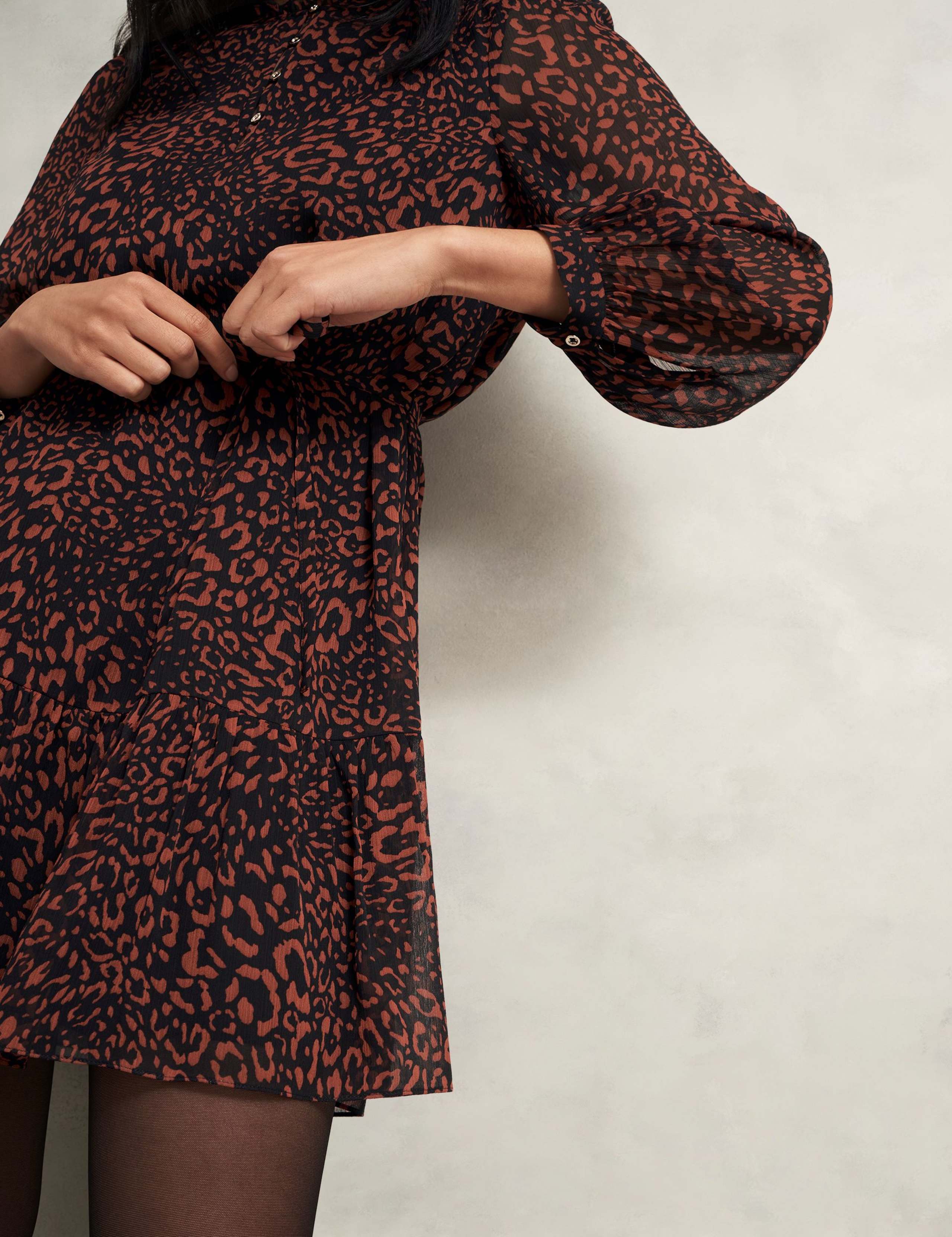 Printed Mini Waisted Dress 7 of 7