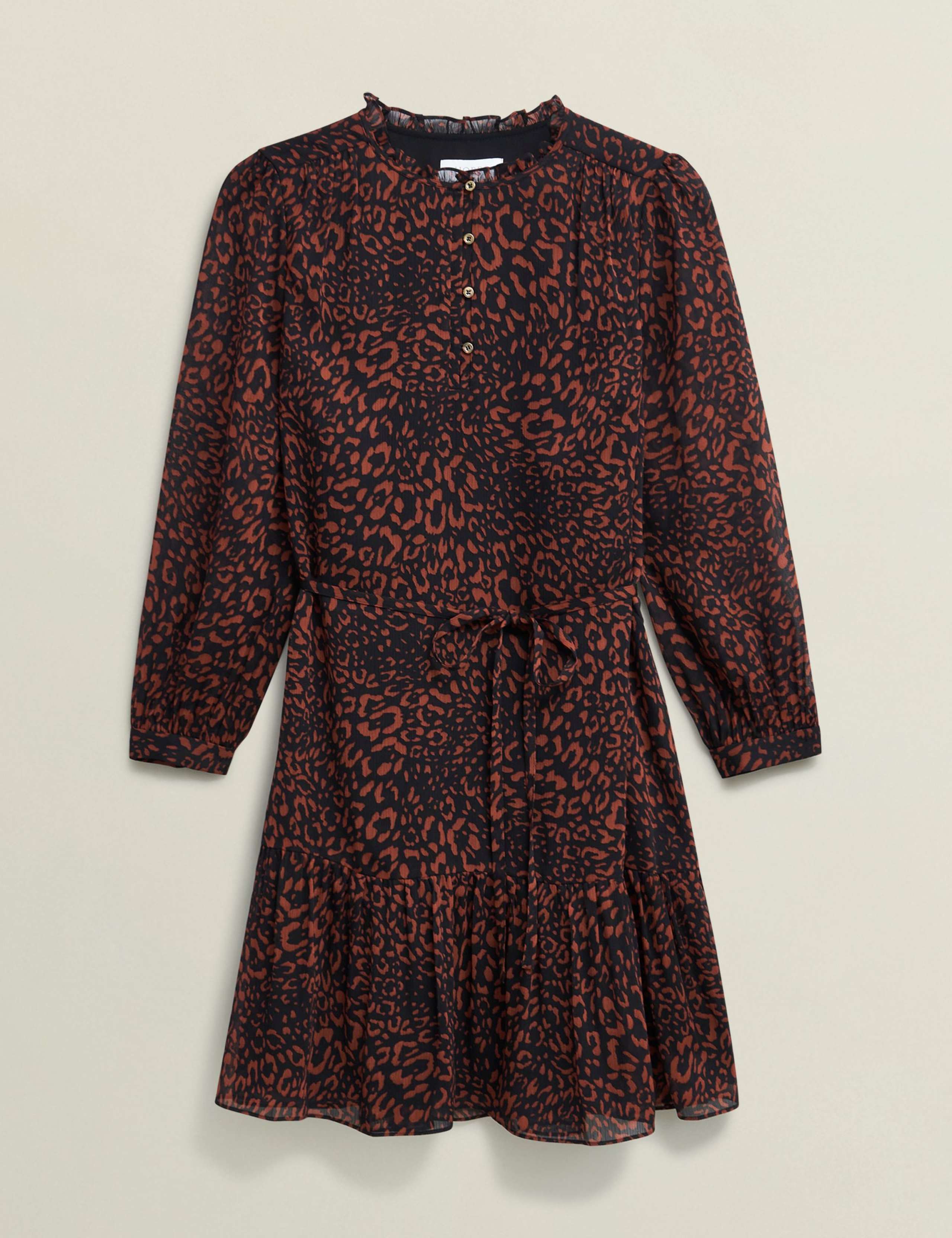 Printed Mini Waisted Dress 2 of 7