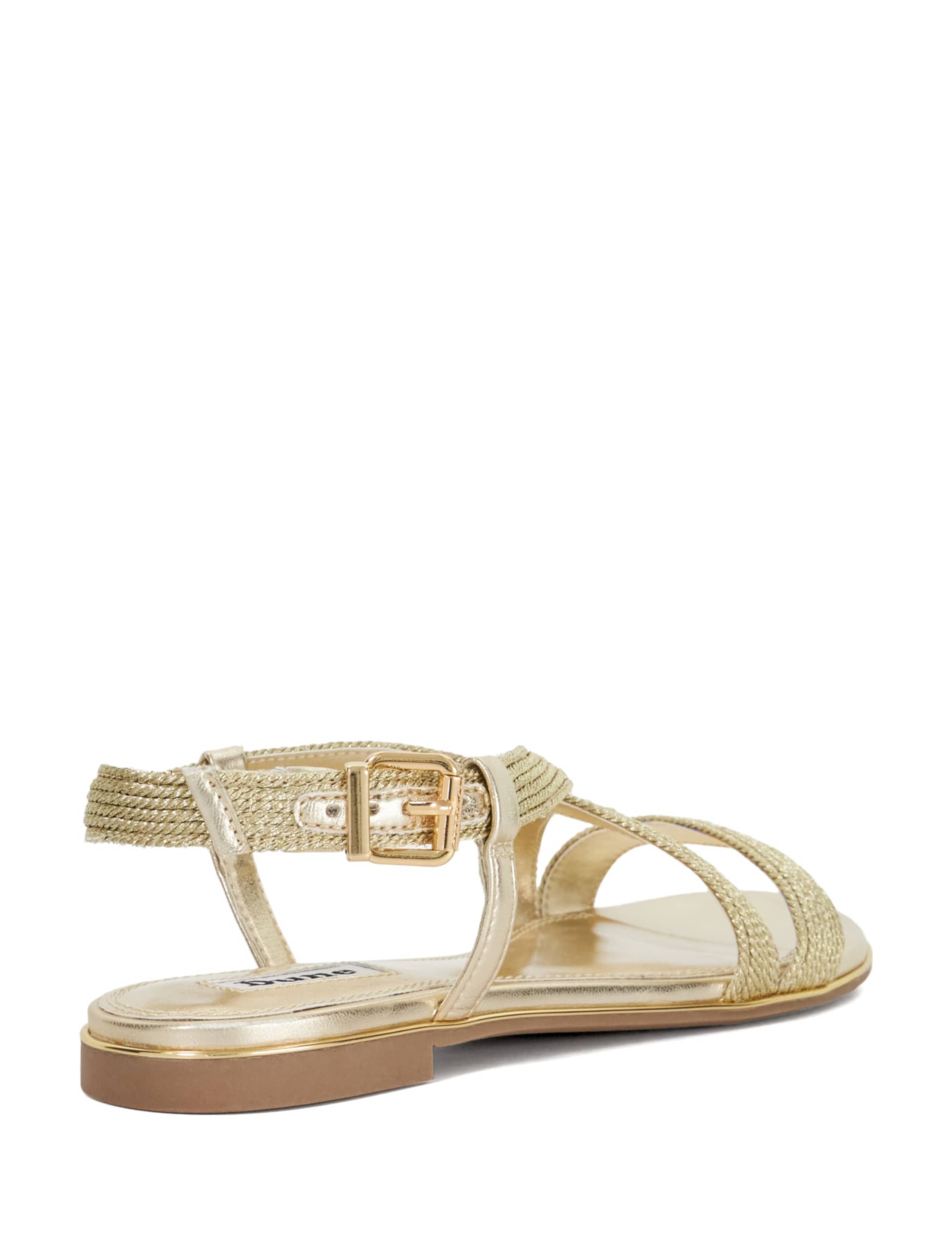 Metallic Rope Flat Sandals 3 of 5