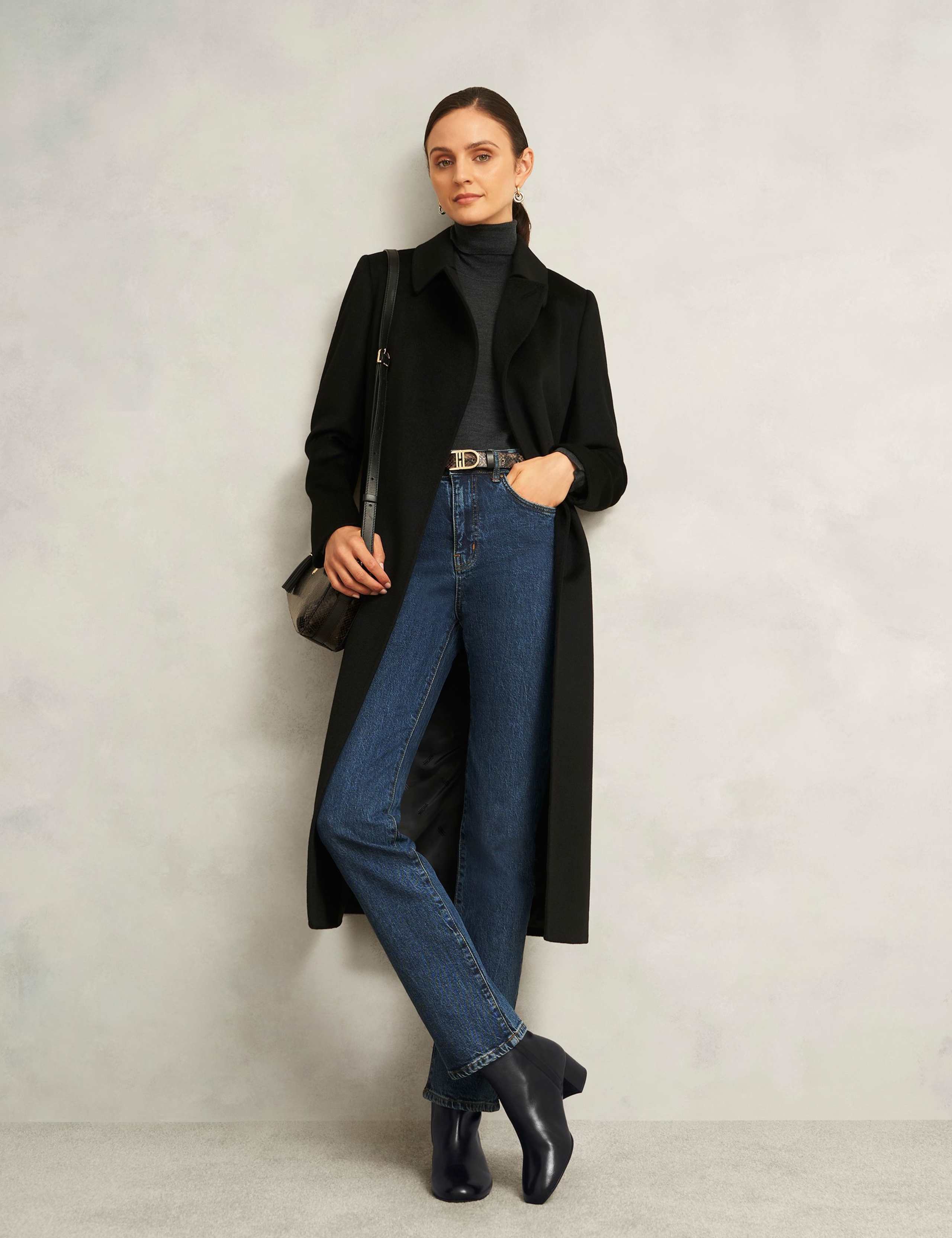 Leather Block Heel Ankle Boots 3 of 3