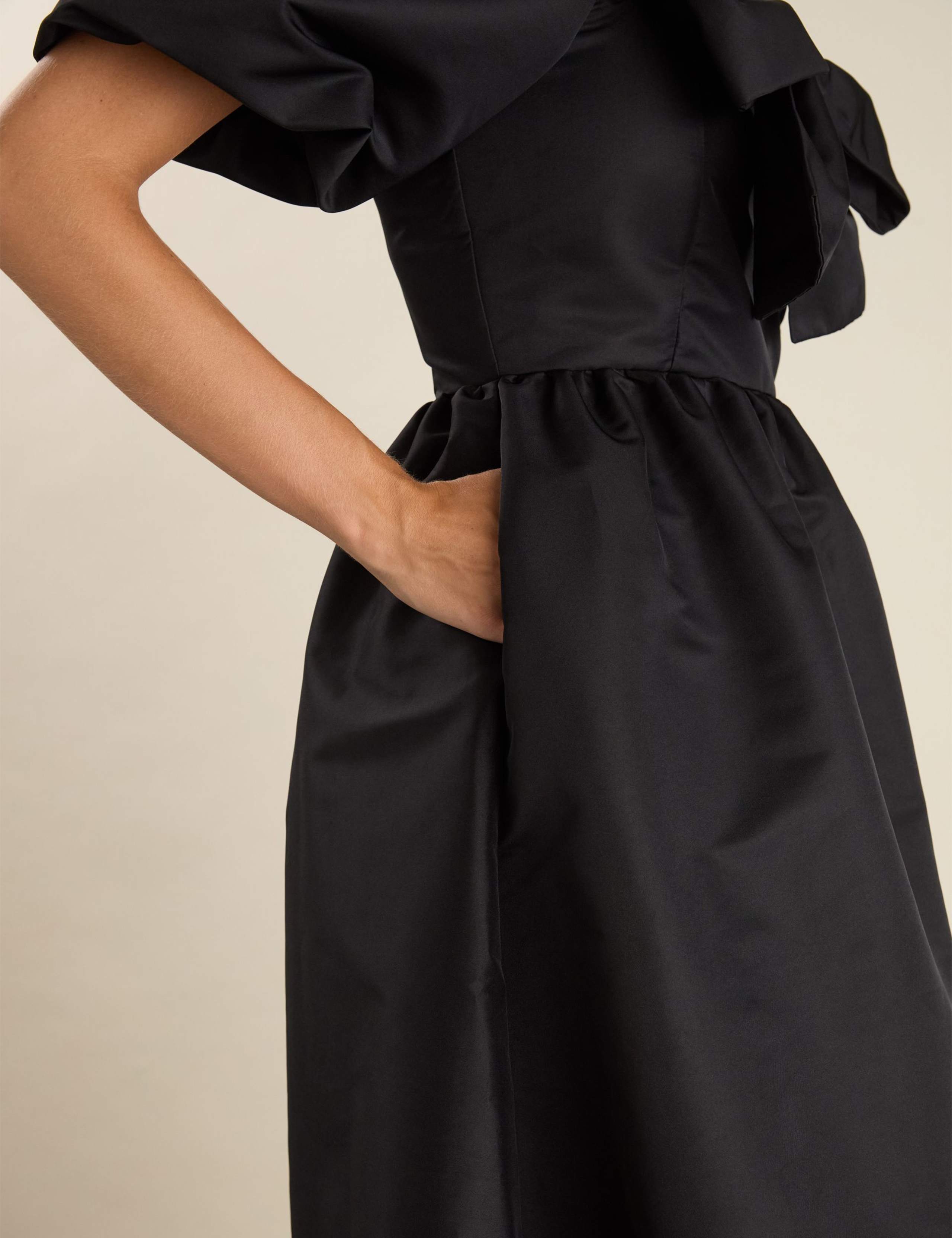 Bow Detail Midi Skater Dress 6 of 6