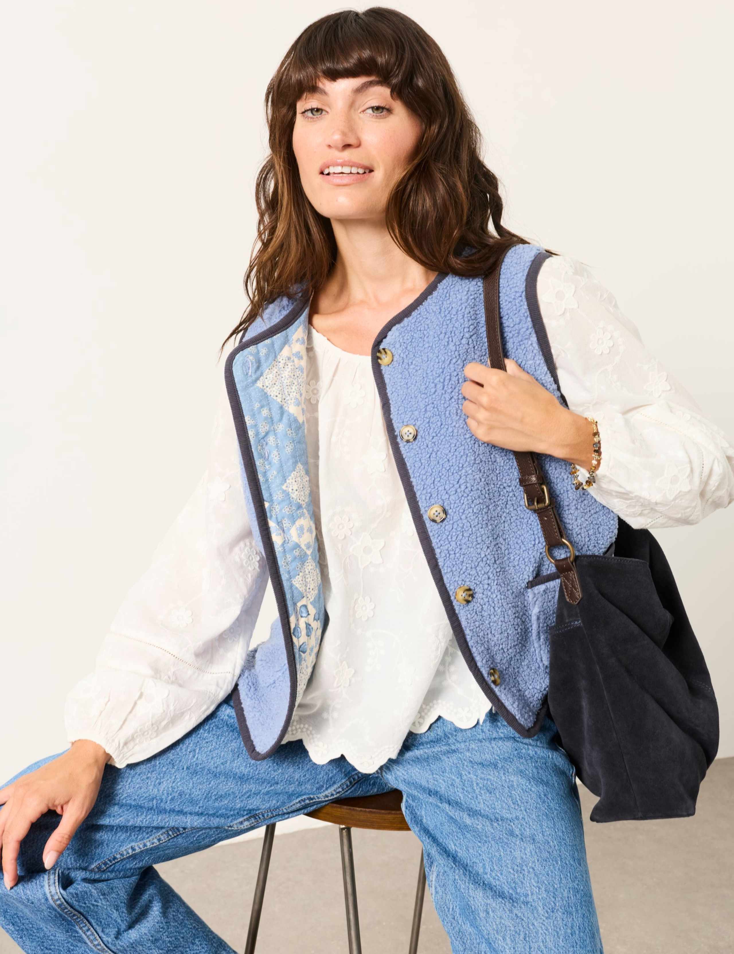 Cotton Rich Floral Embroidered Blouse 4 of 7