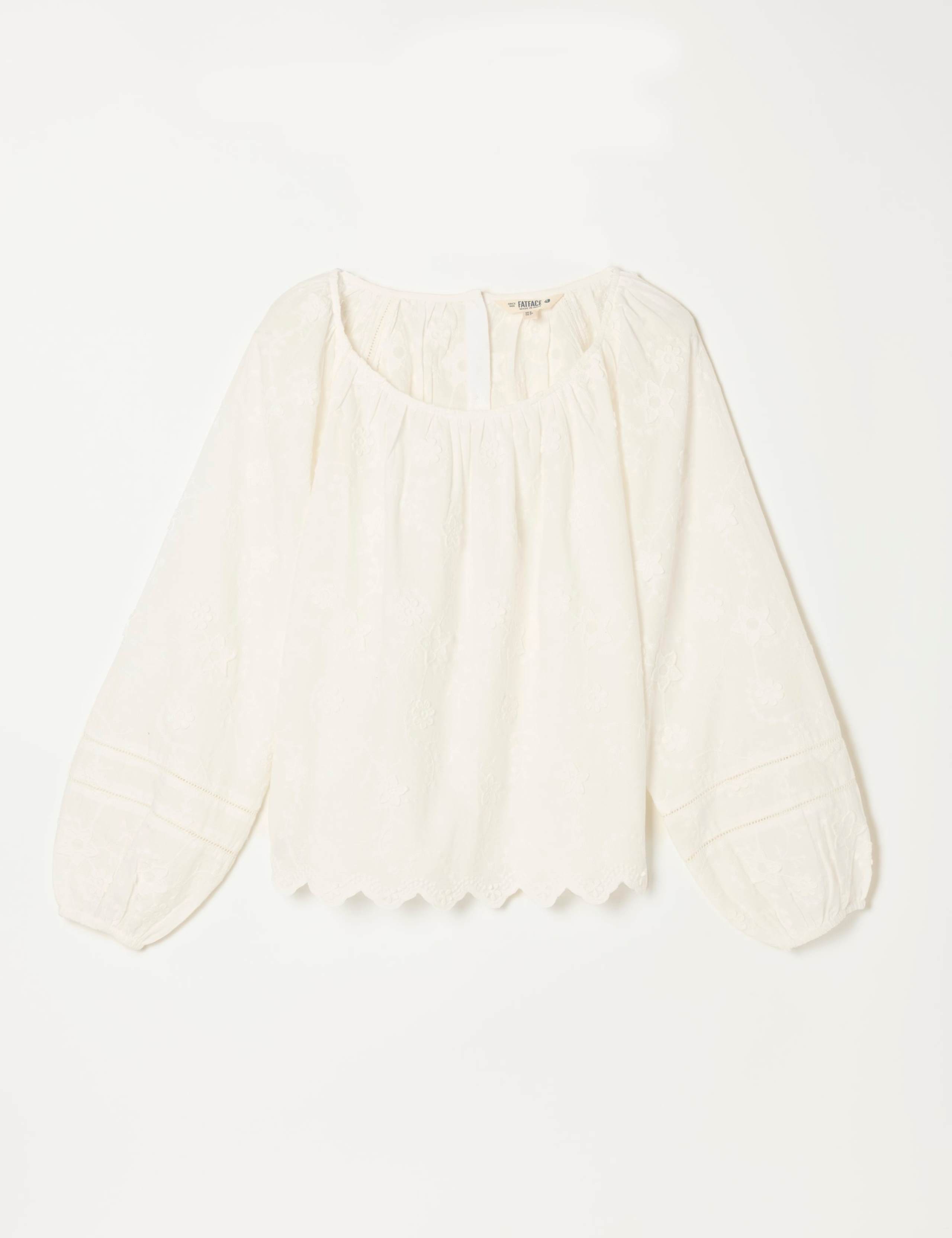 Cotton Rich Floral Embroidered Blouse 2 of 7