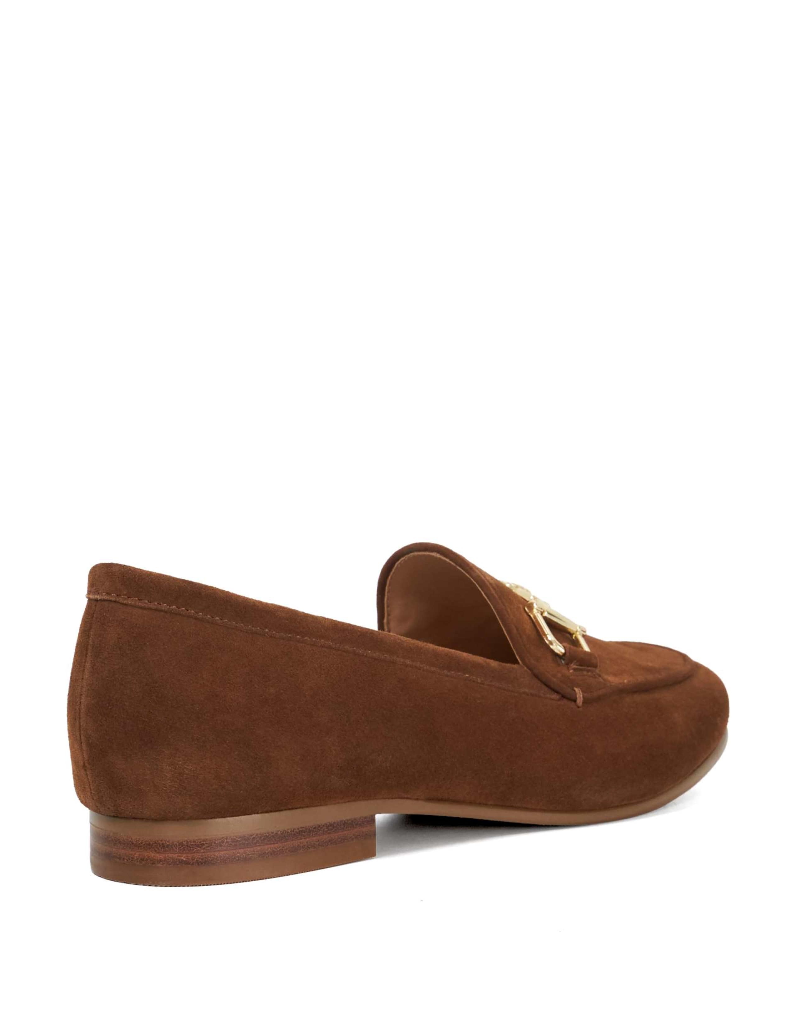 Suede Bar Flat Loafers 4 of 5