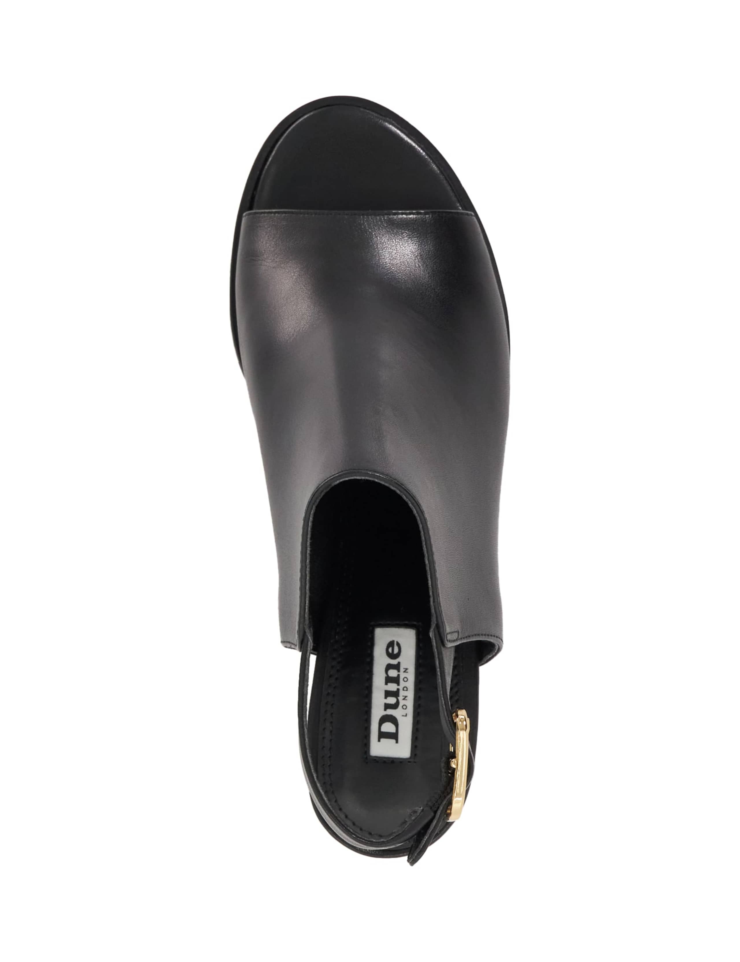 Leather Block Heel Peep Toe Sandals 2 of 5
