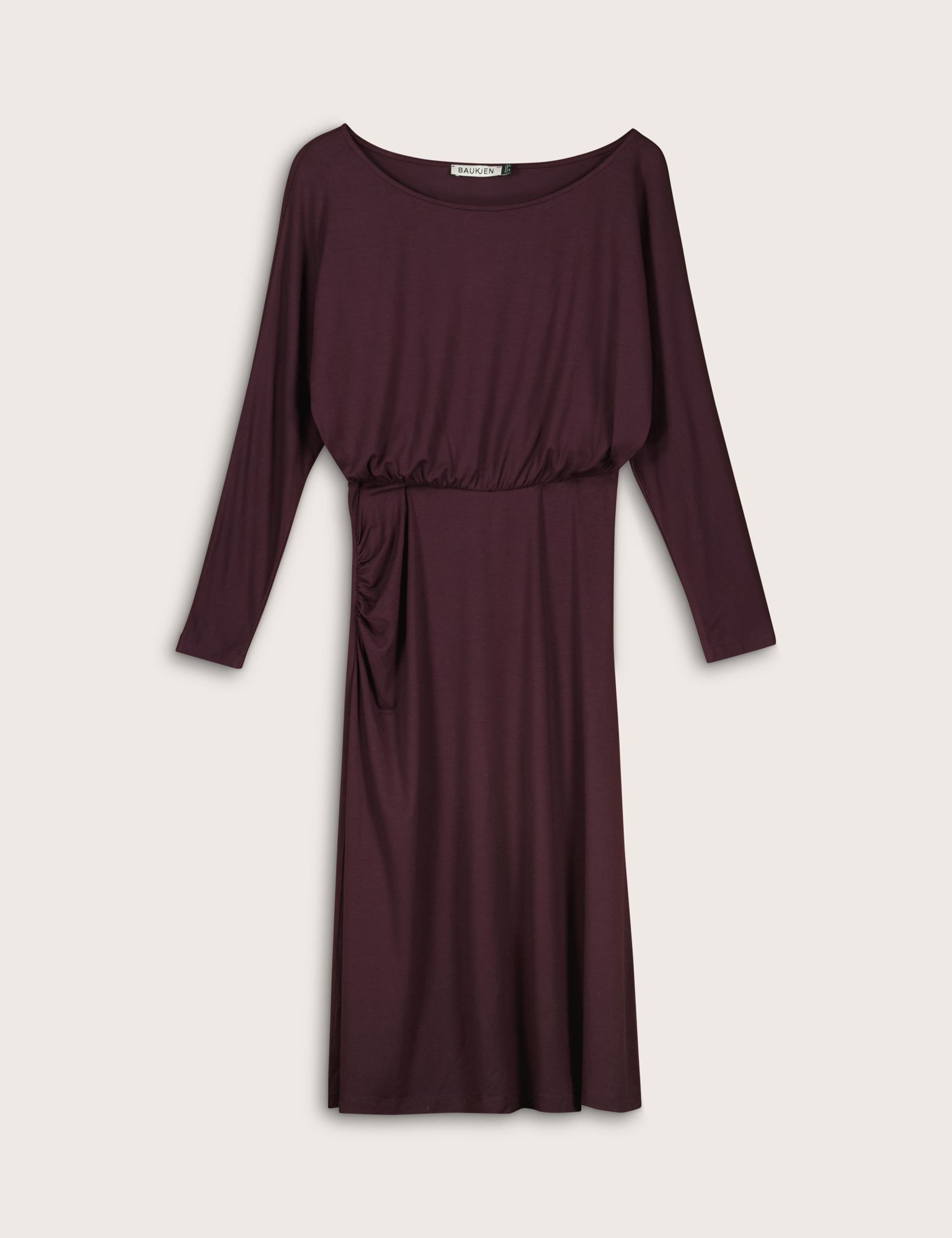 Jersey Slash Neck Midi Skater Dress 2 of 6