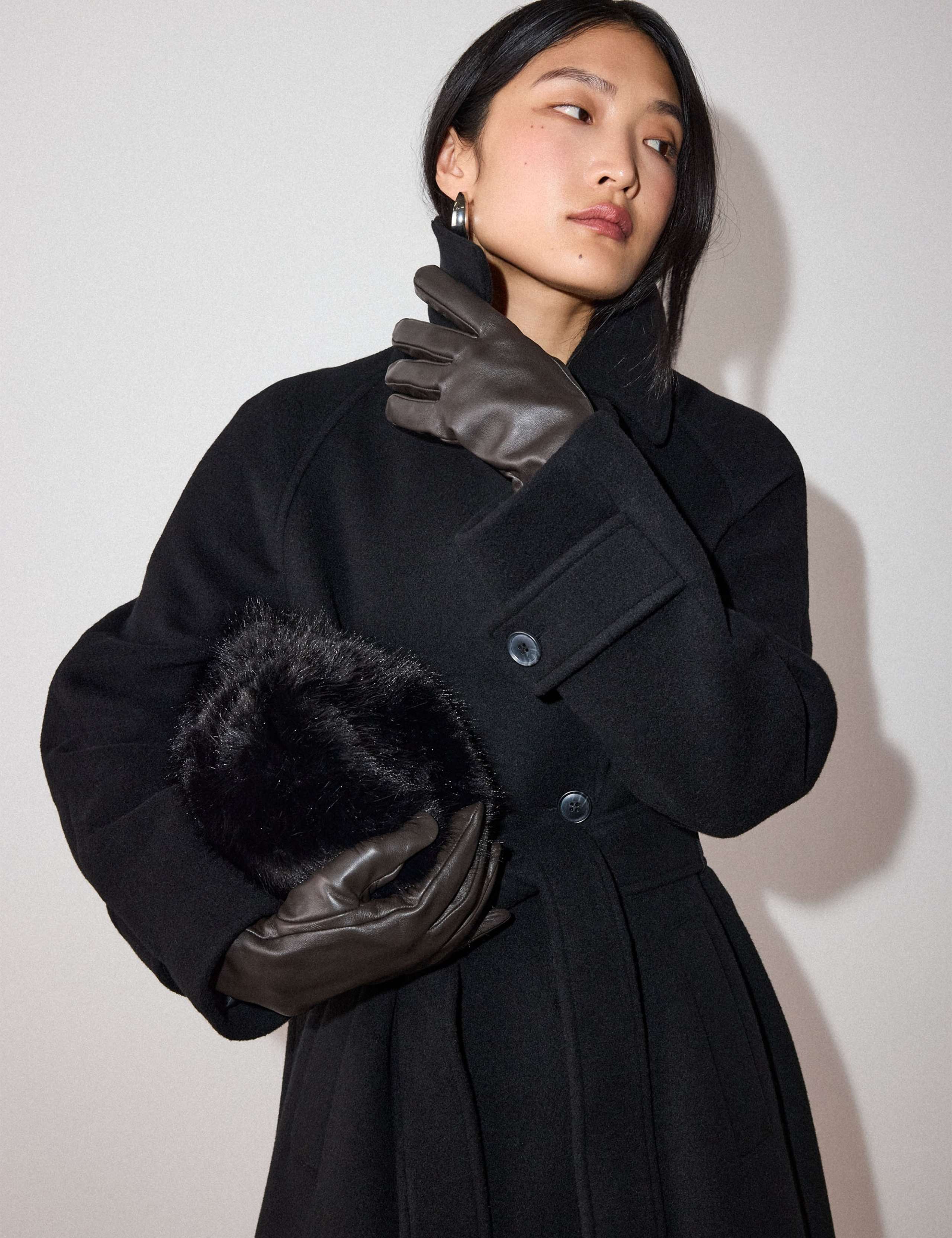 Wool Rich Belted Longline Trench Coat 4 of 6