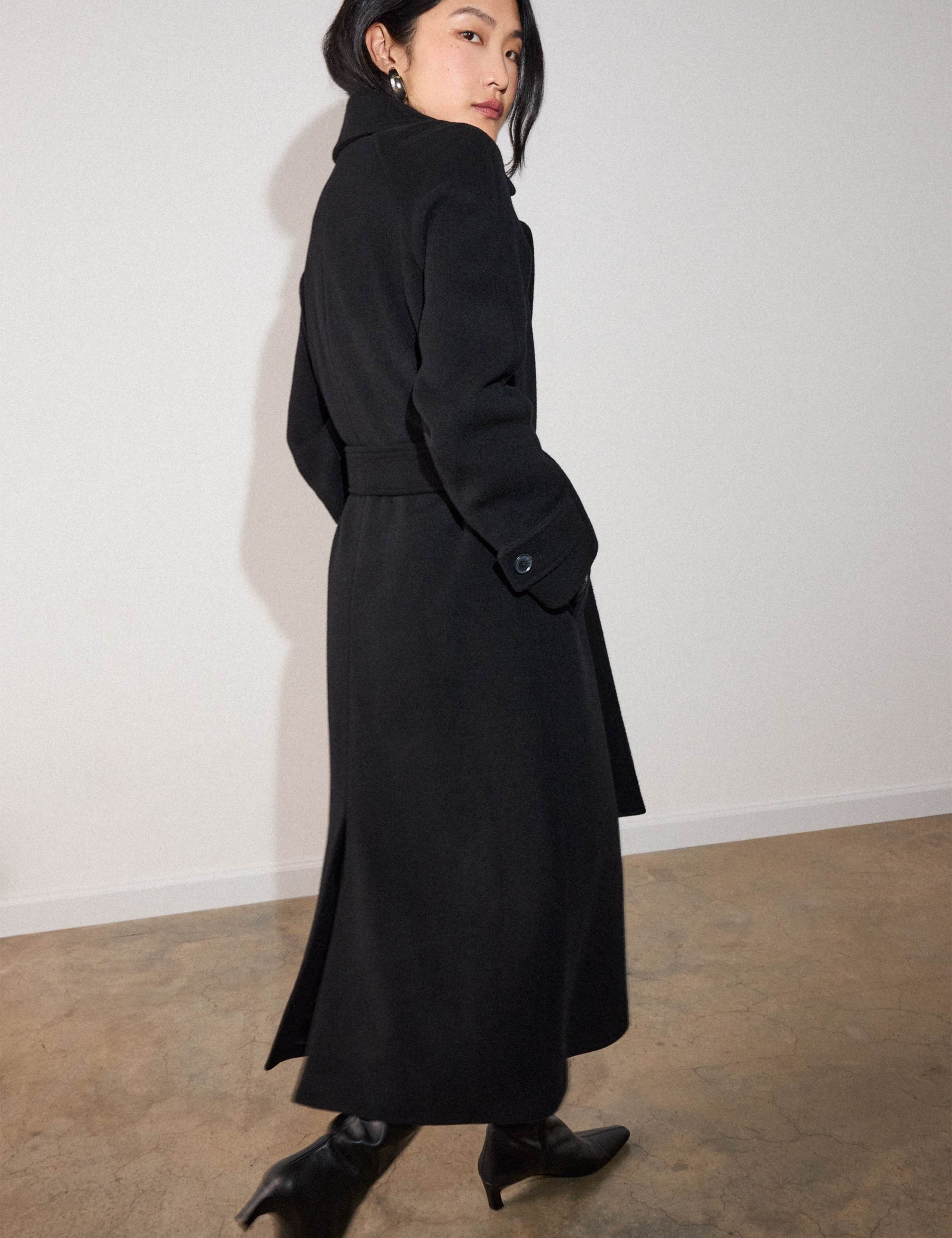 Wool Rich Belted Longline Trench Coat 5 of 6