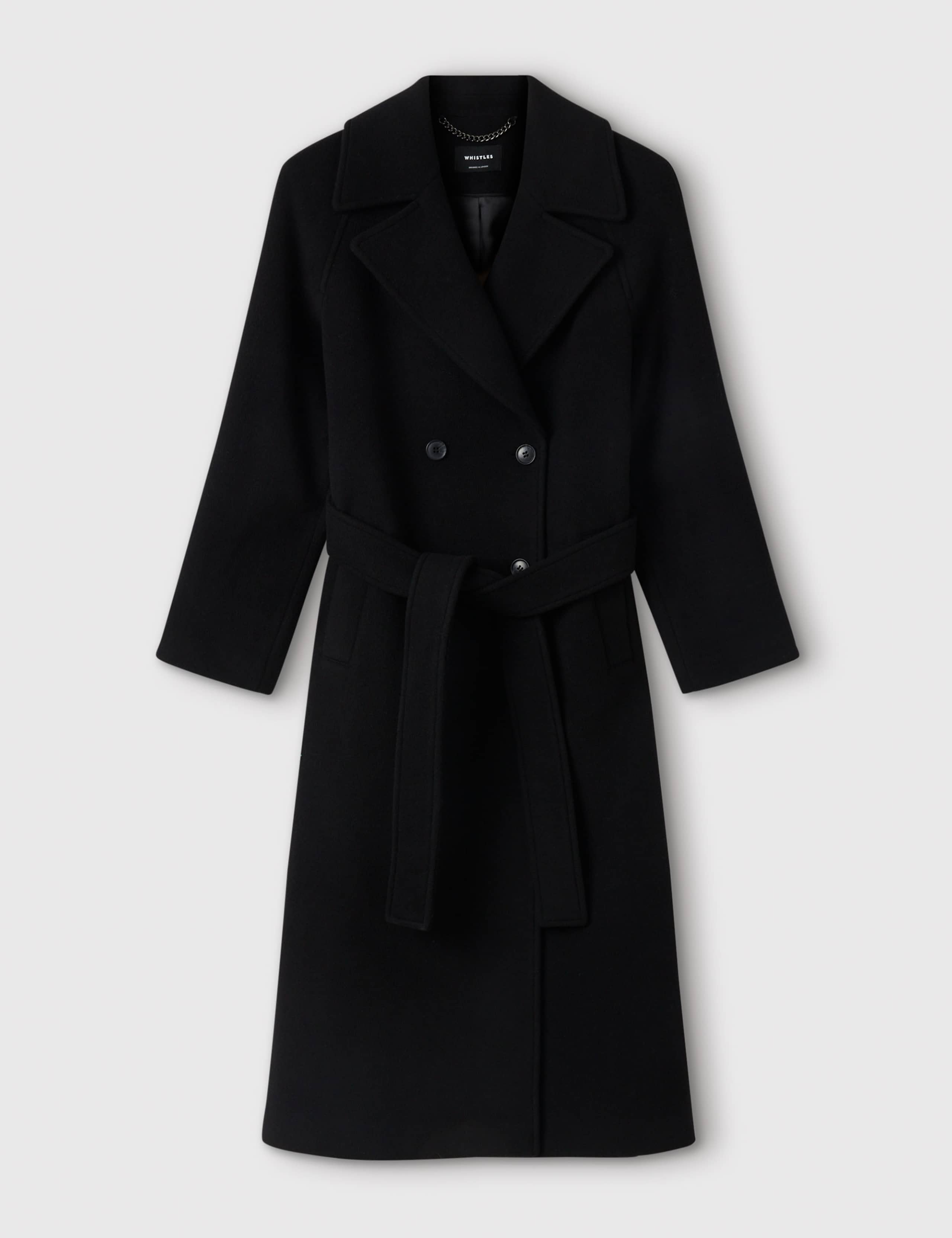 Wool Rich Belted Longline Trench Coat 2 of 6