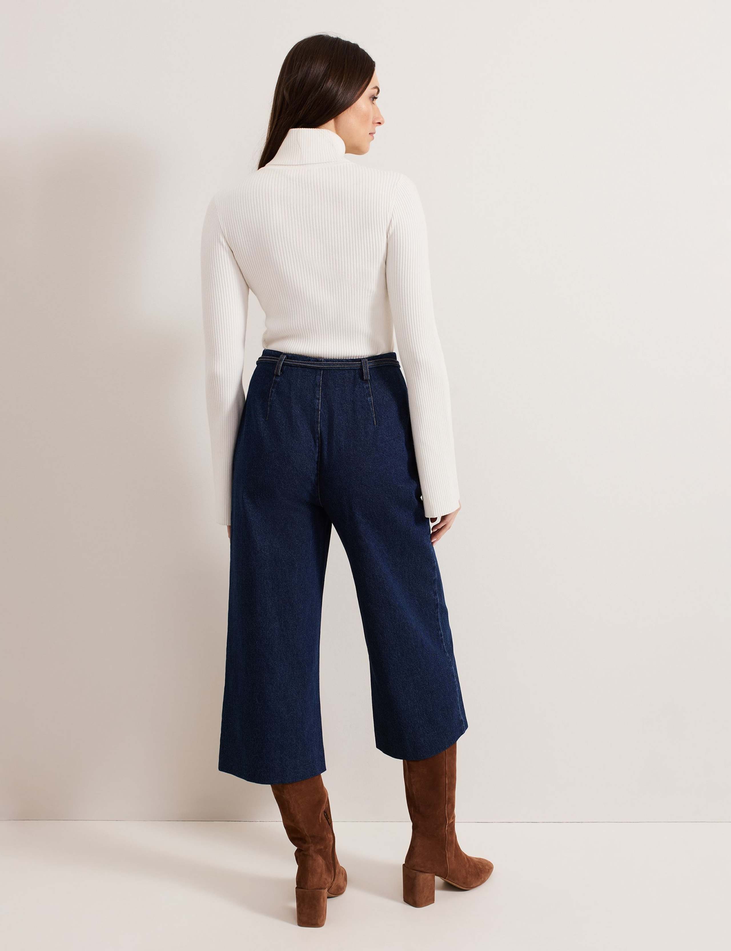 Pure Cotton Wide Leg Culottes 5 of 7