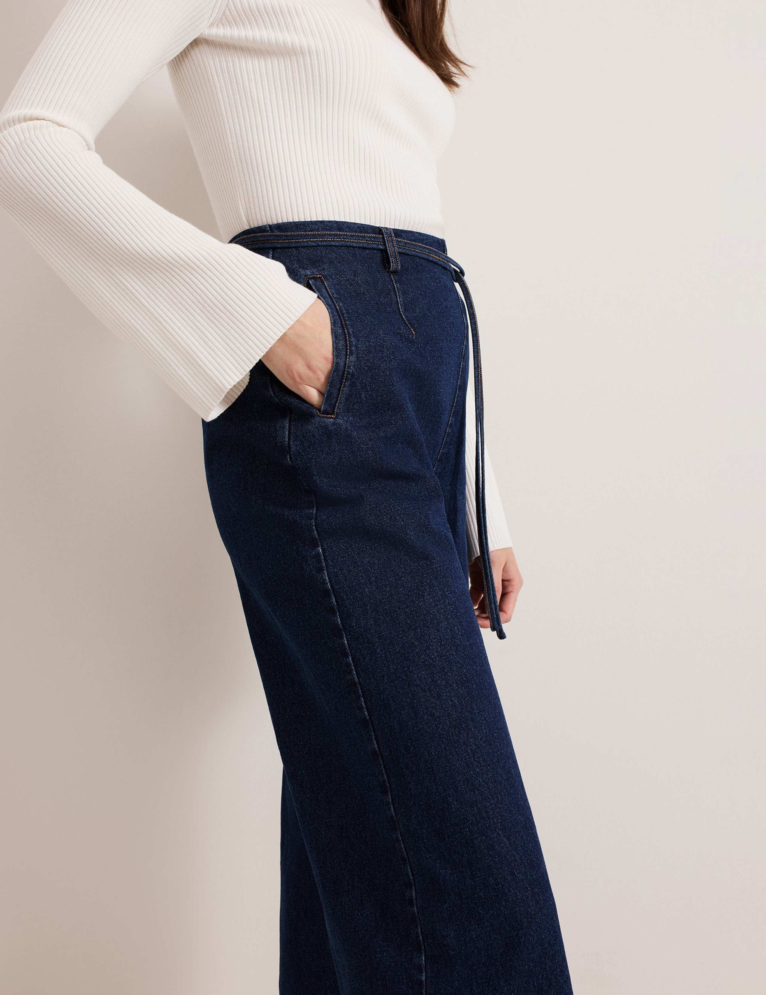 Pure Cotton Wide Leg Culottes 6 of 7