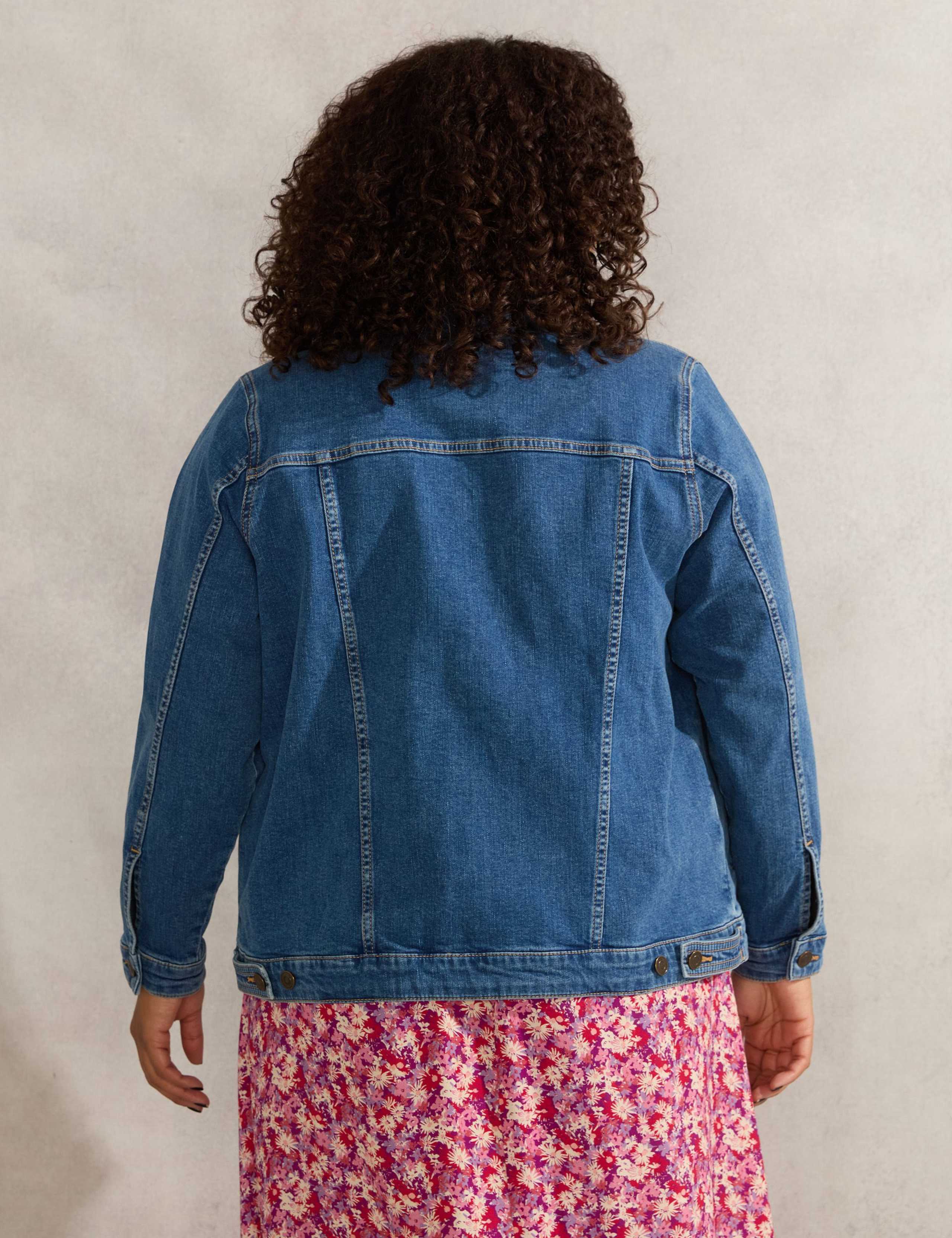 Denim Collared Jacket 2 of 4