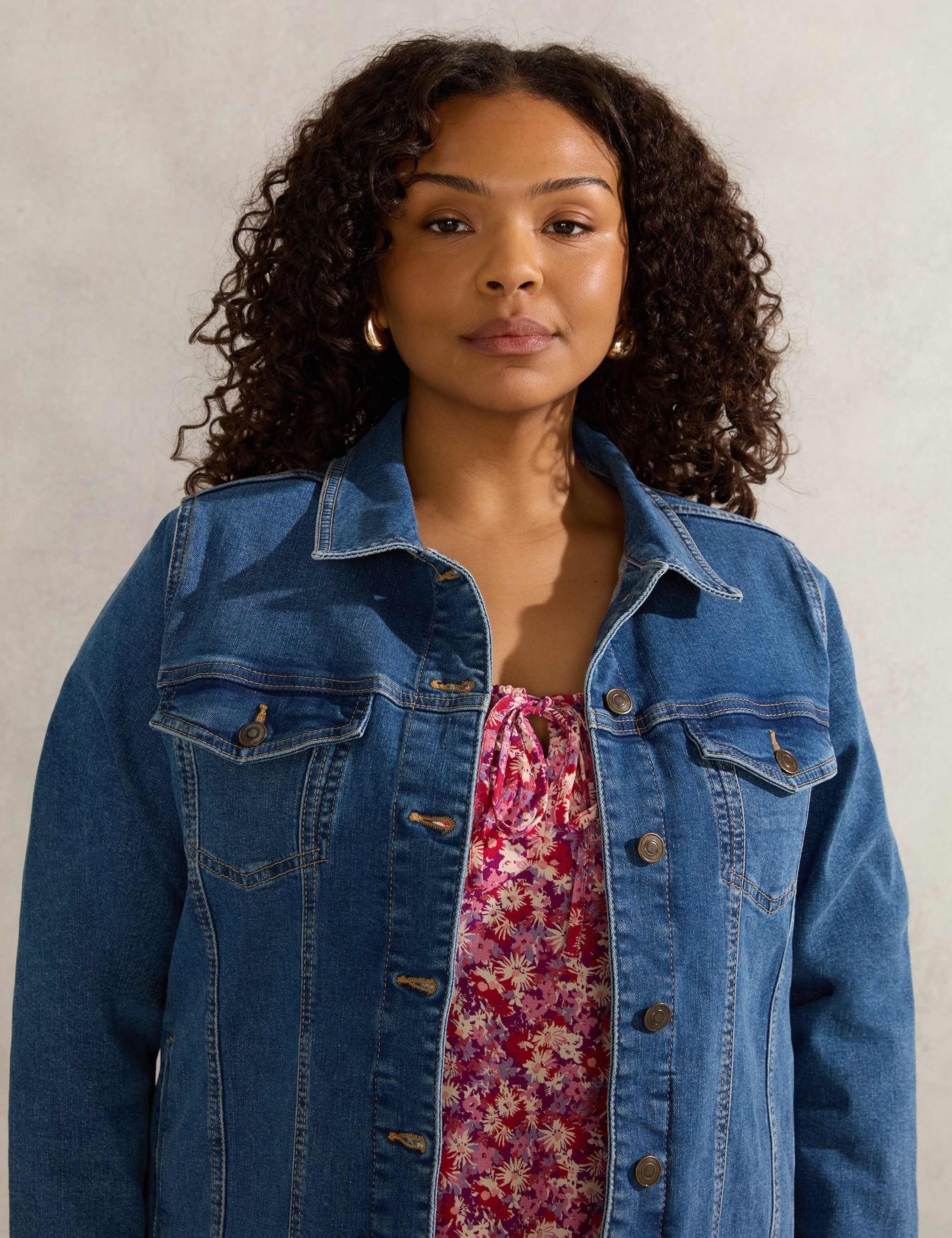 Denim Collared Jacket 4 of 4