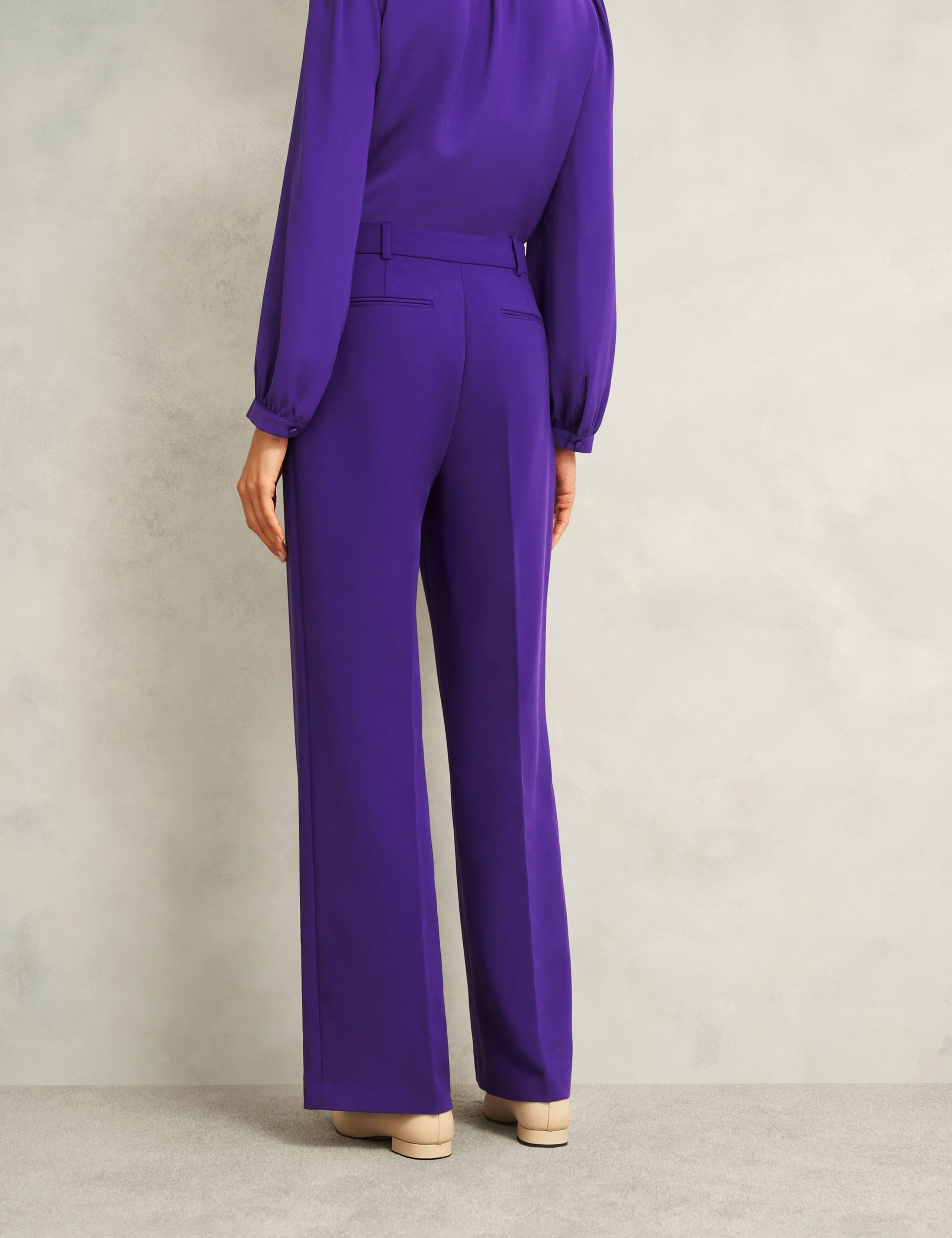 Pleated Flared Trousers 4 of 5