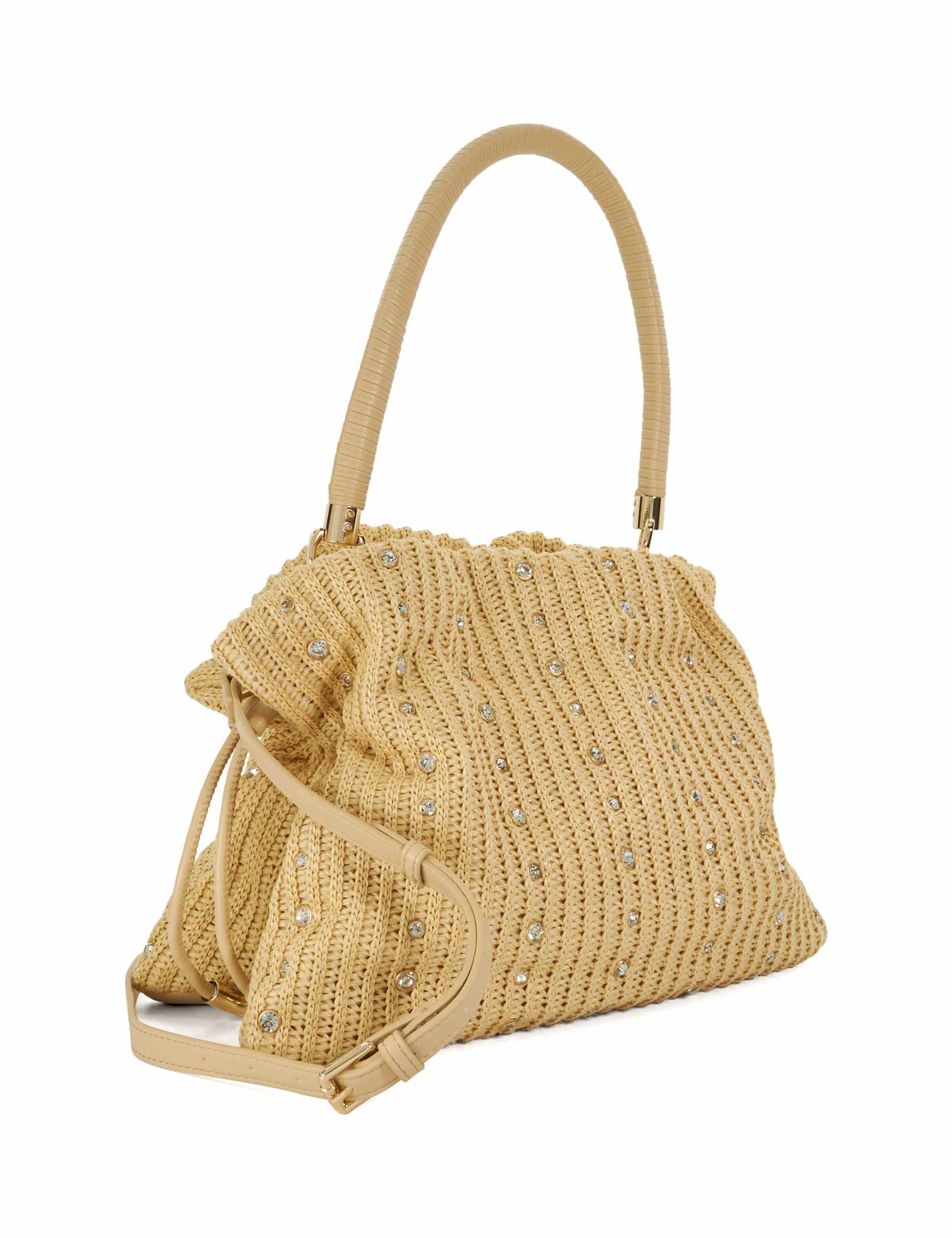 Diamante Woven Drawstring Grab Bag 4 of 6