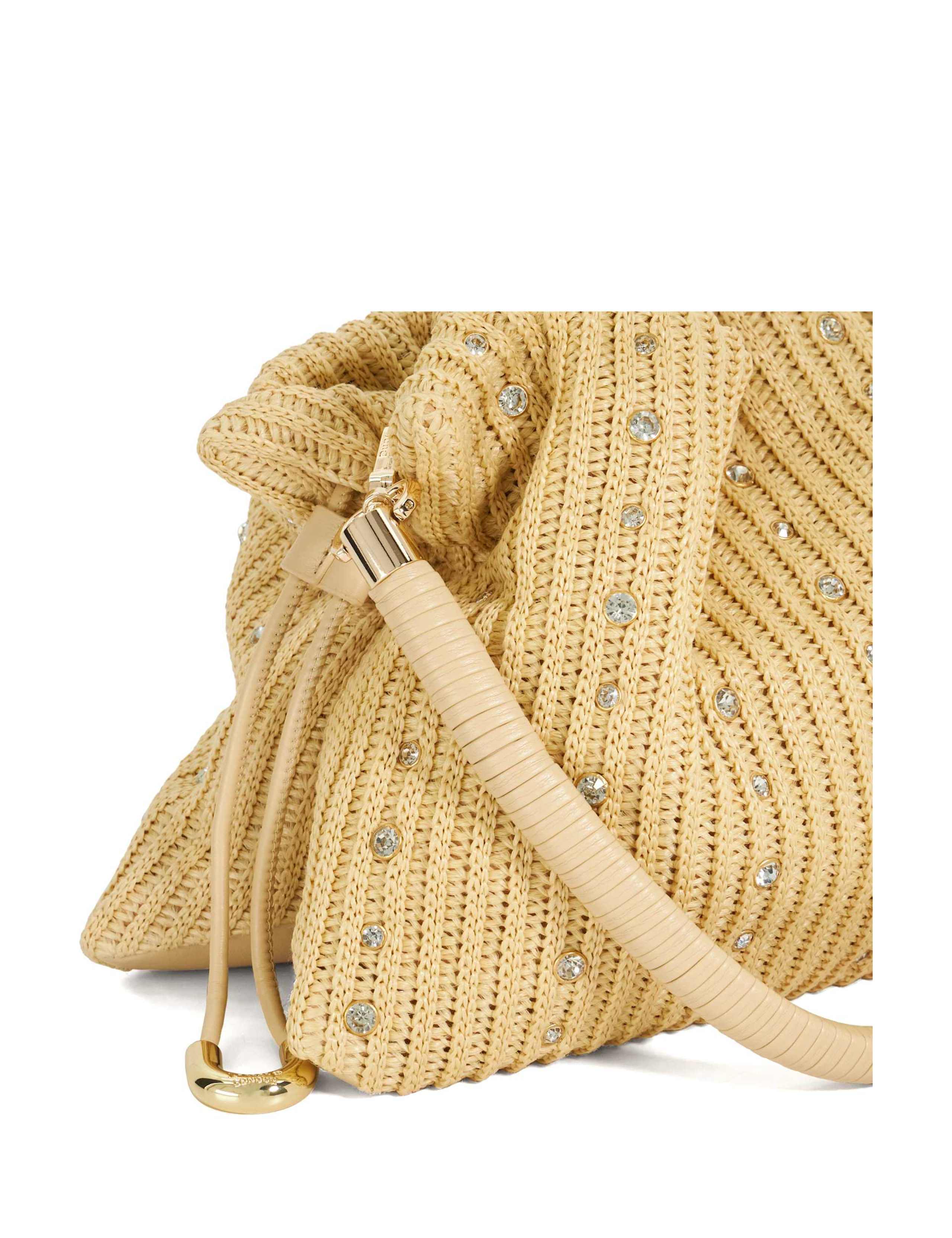 Diamante Woven Drawstring Grab Bag 5 of 6
