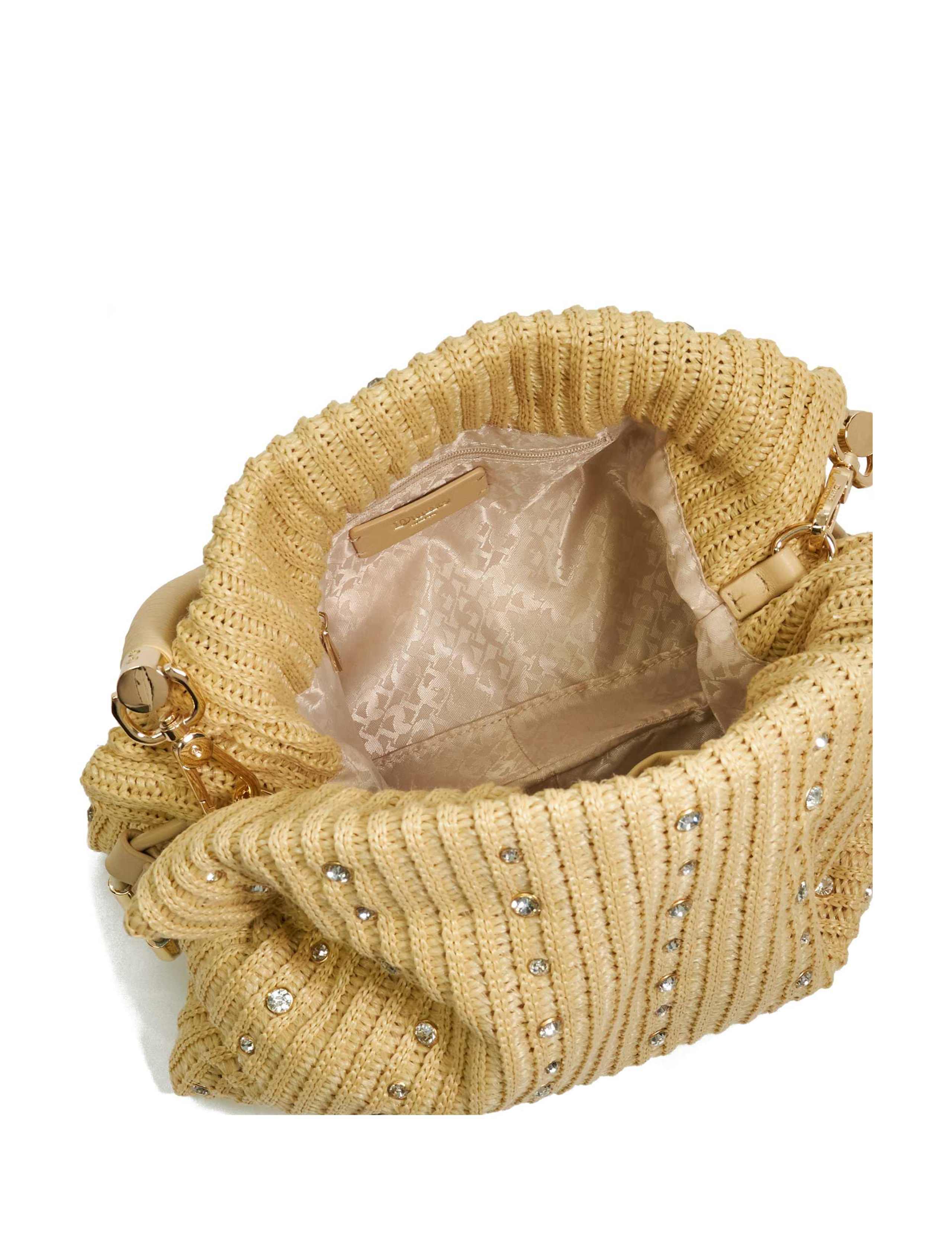 Diamante Woven Drawstring Grab Bag 6 of 6