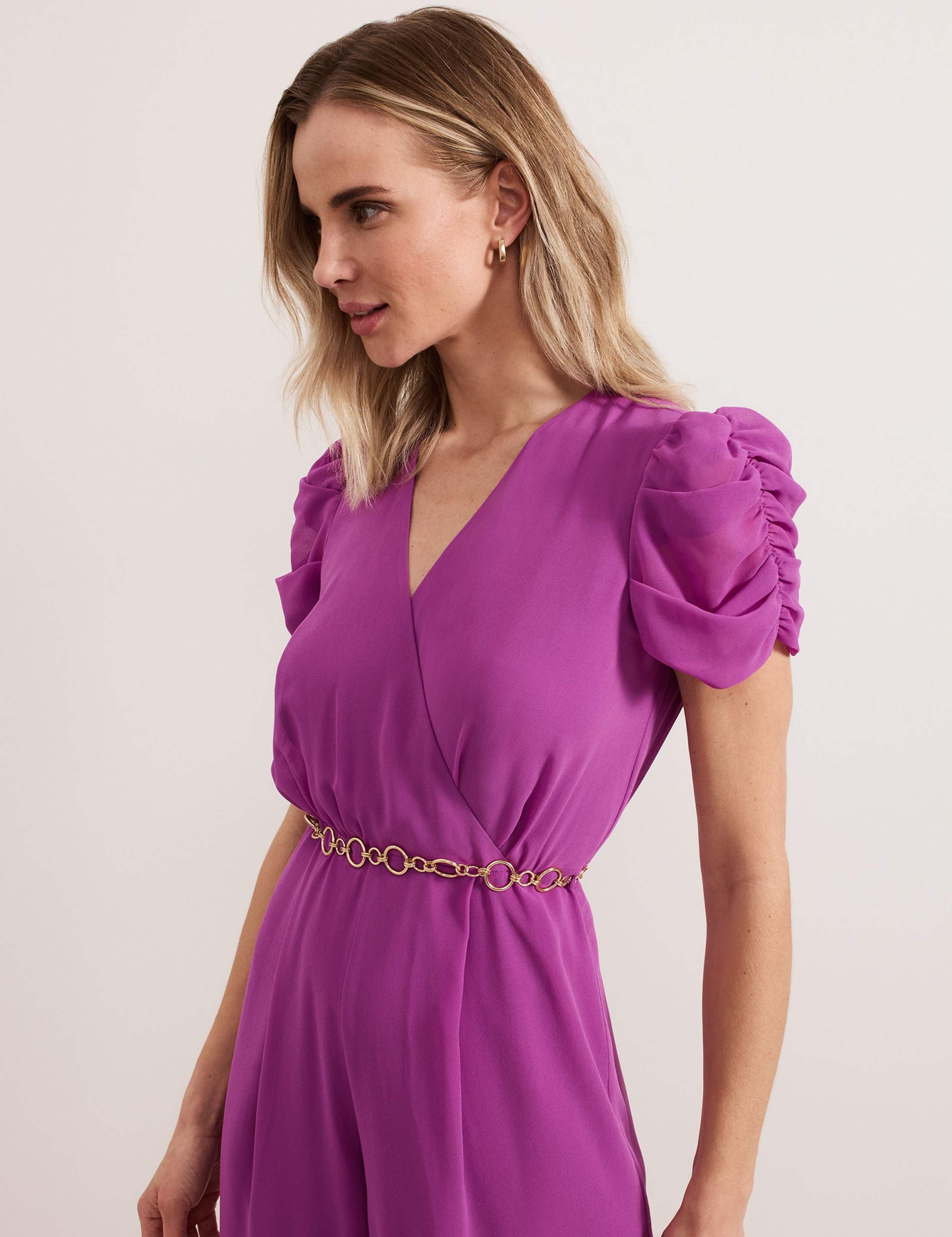 Belted Wide Leg Jumpsuit 3 of 7