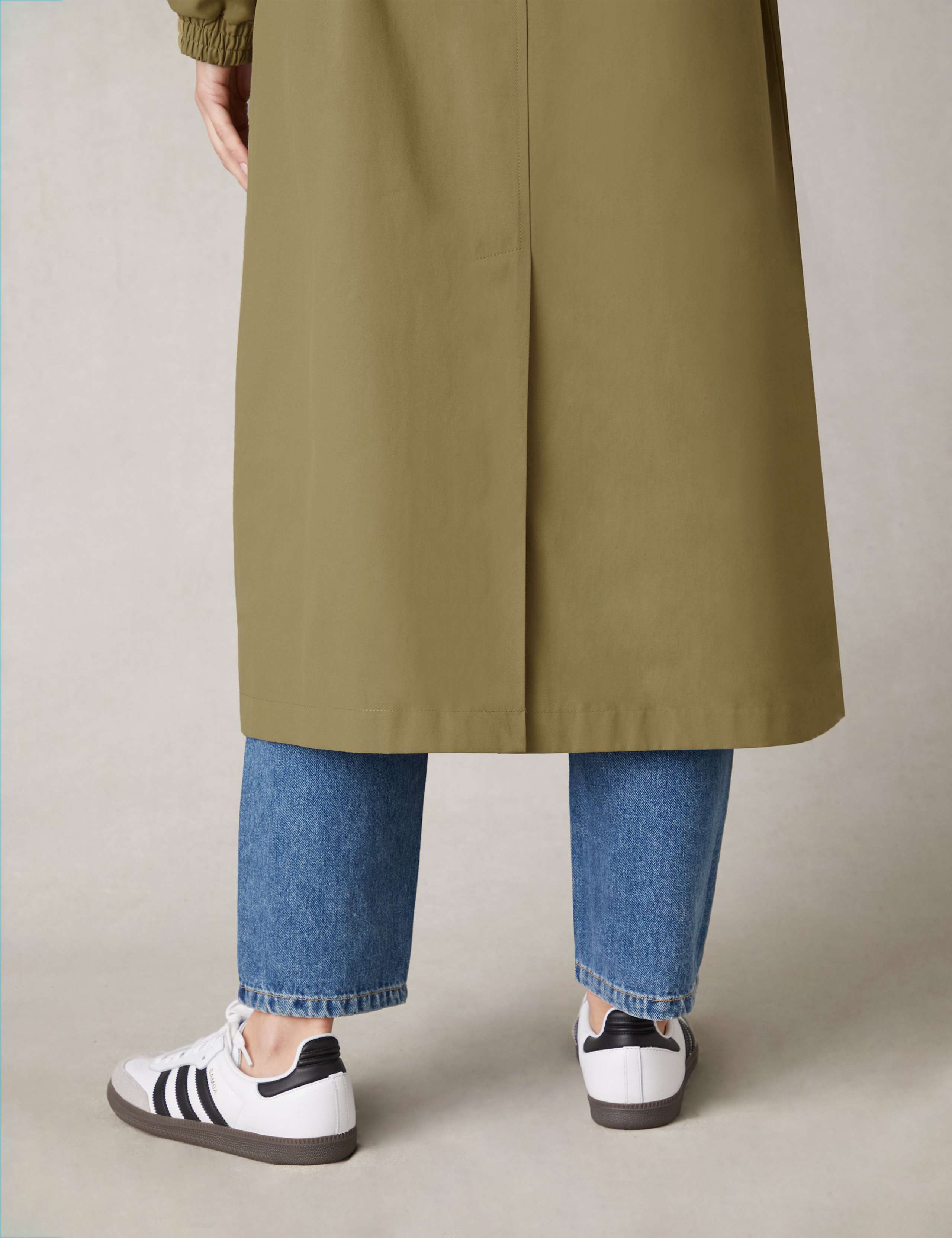 Cotton Blend Longline Trench Coat 9 of 11