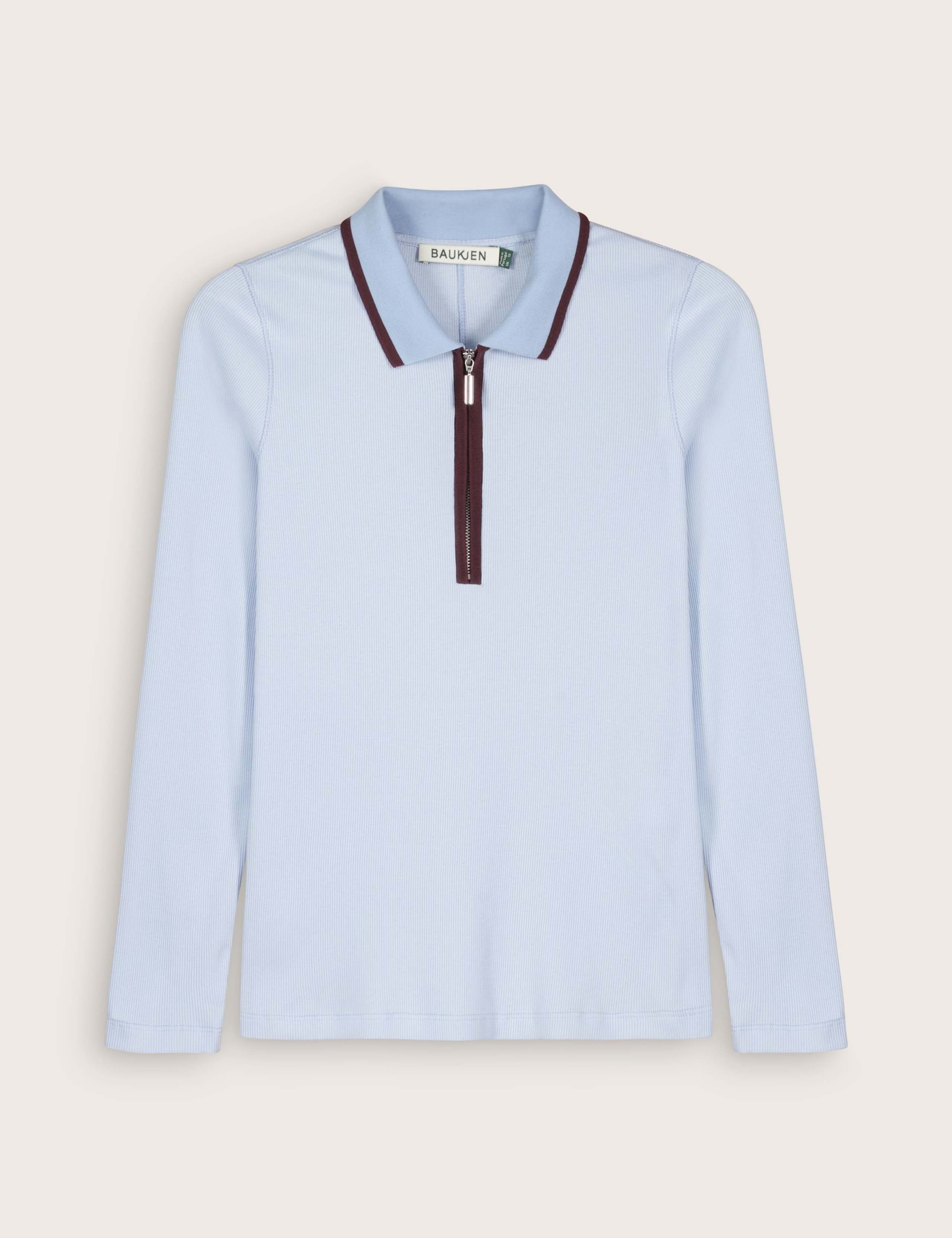 Pure Cotton Collared Half Zip Top 2 of 6